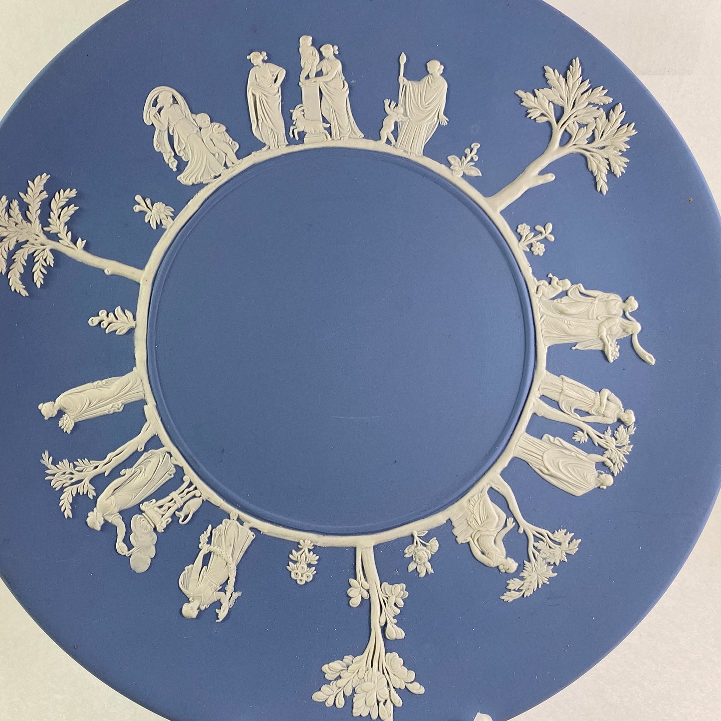 Vintage Wedgwood Jasperware Blue 9 " Inches Plate