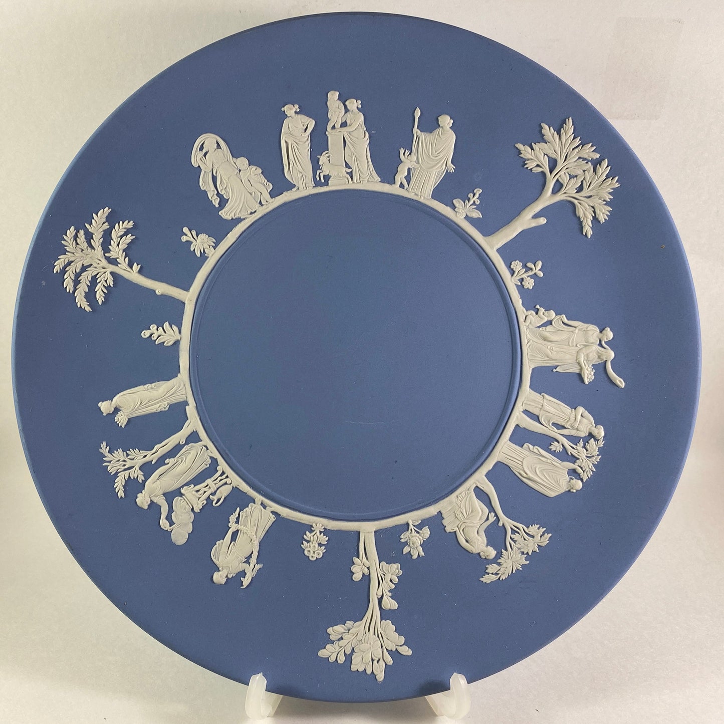 Vintage Wedgwood Jasperware Blue 9 " Inches Plate