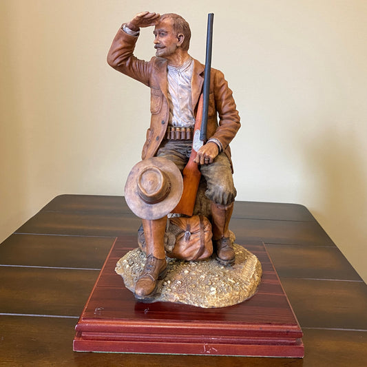 Jose Luis De Casasola Hunter Sculpture with Gun, COA