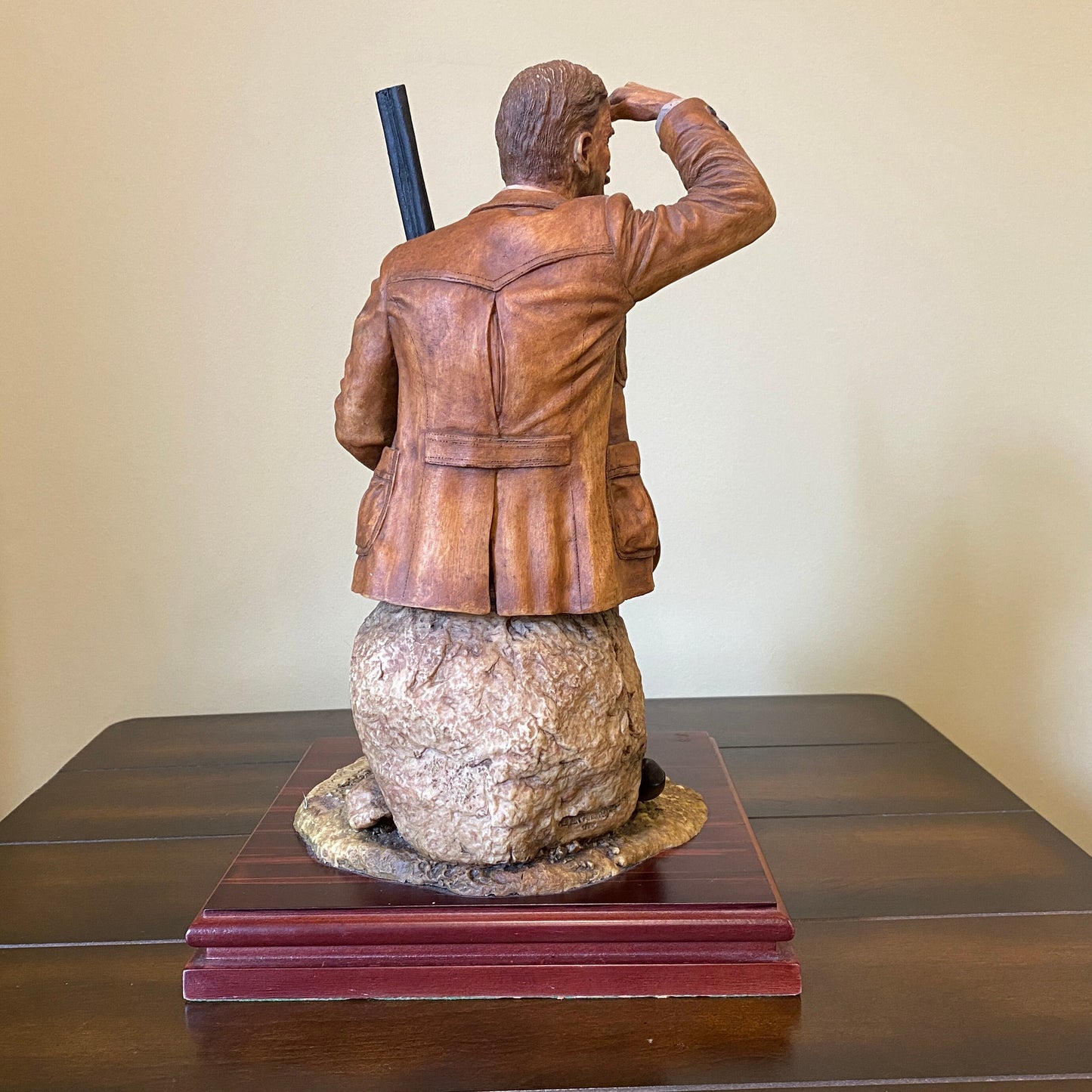 Jose Luis De Casasola Hunter Sculpture with Gun, COA