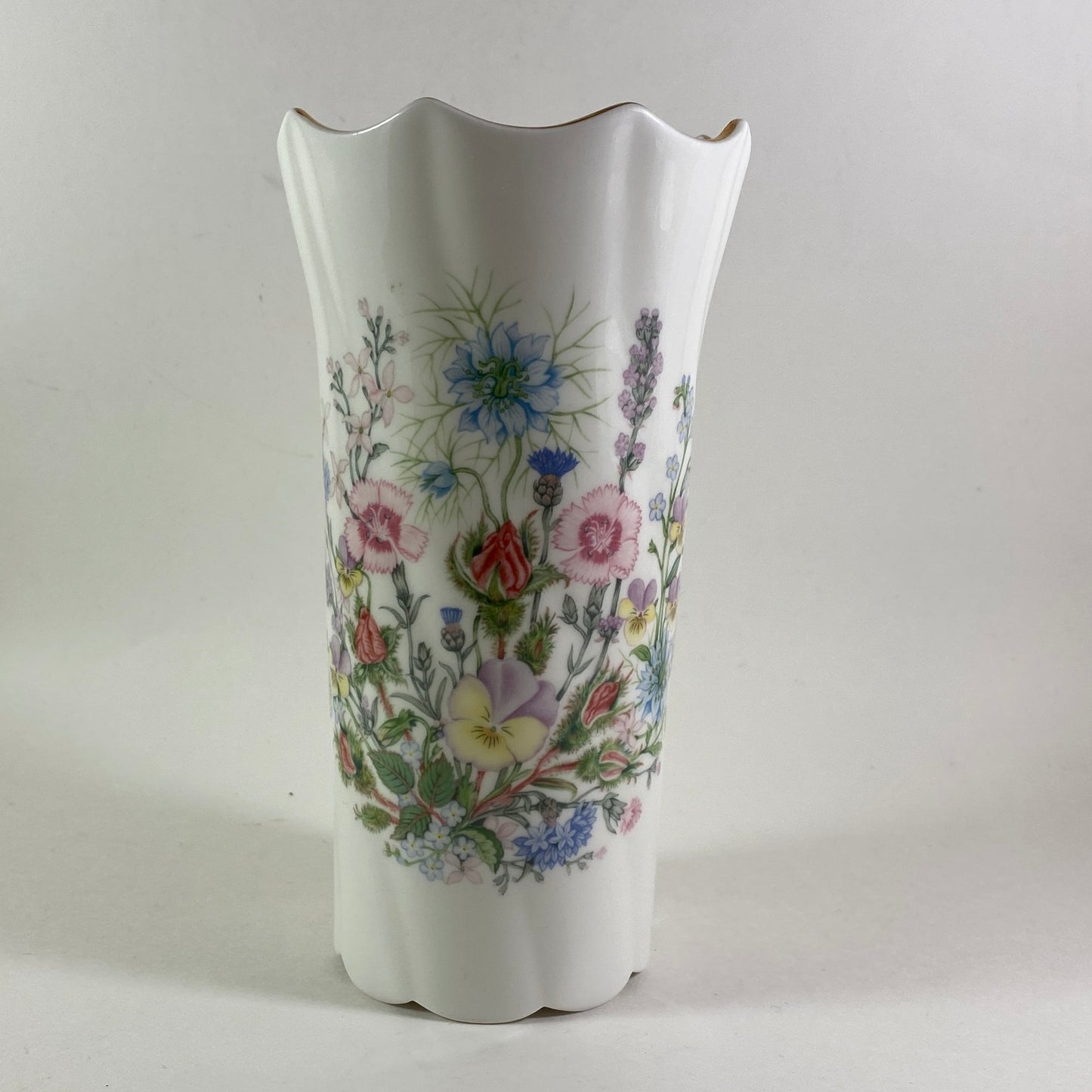 Vintage Aynsley Wild Tudor floral Vase.