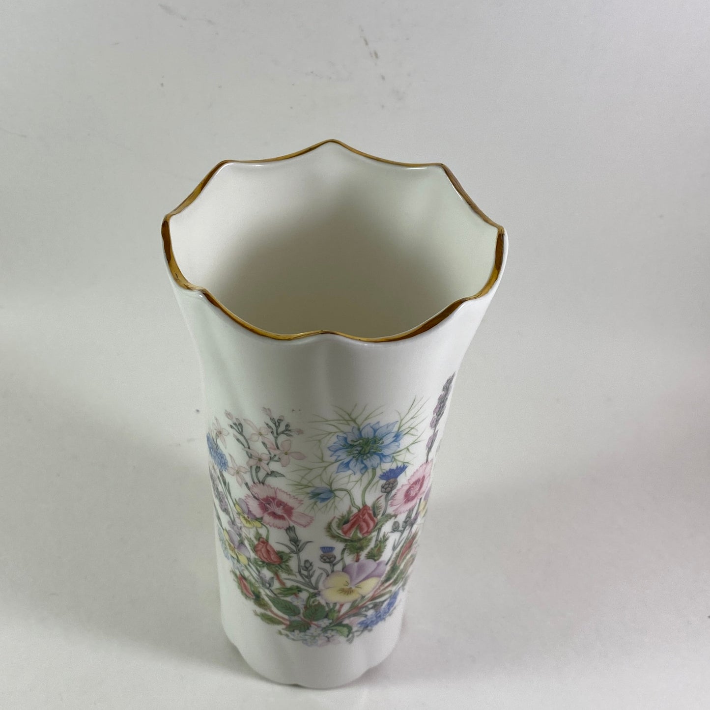 Vintage Aynsley Wild Tudor floral Vase.