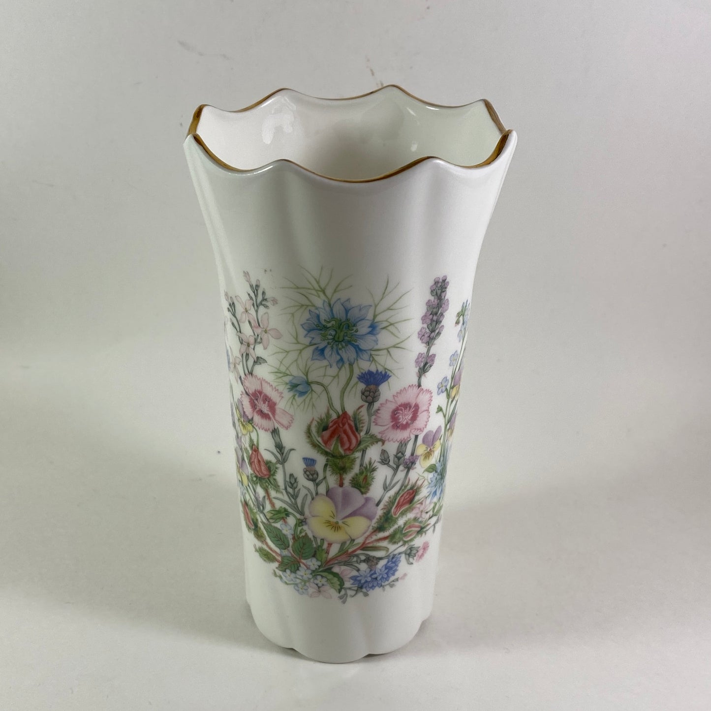 Vintage Aynsley Wild Tudor floral Vase.