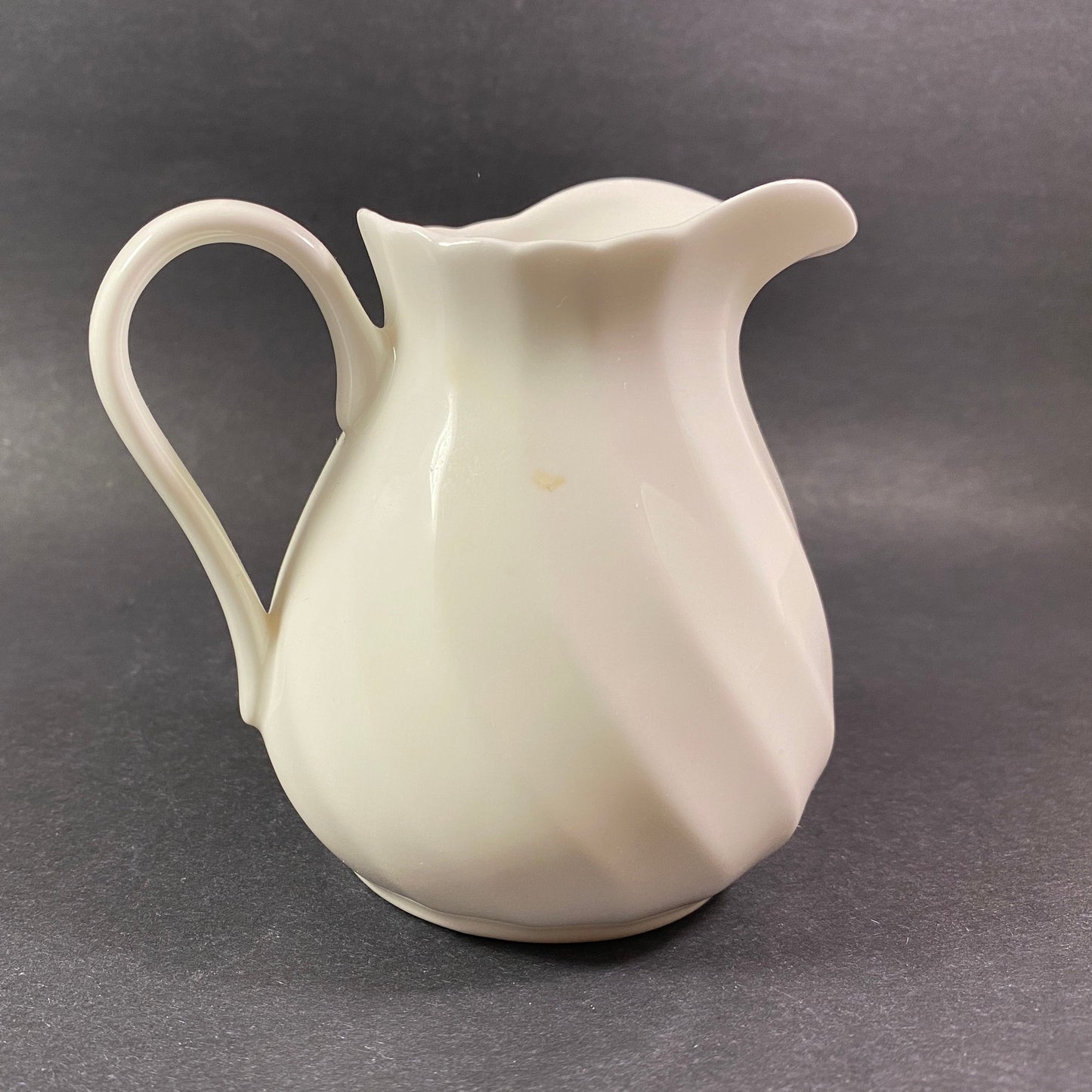 Vintage Wedgwood Candlelight Creamer  in white and swirl pattern