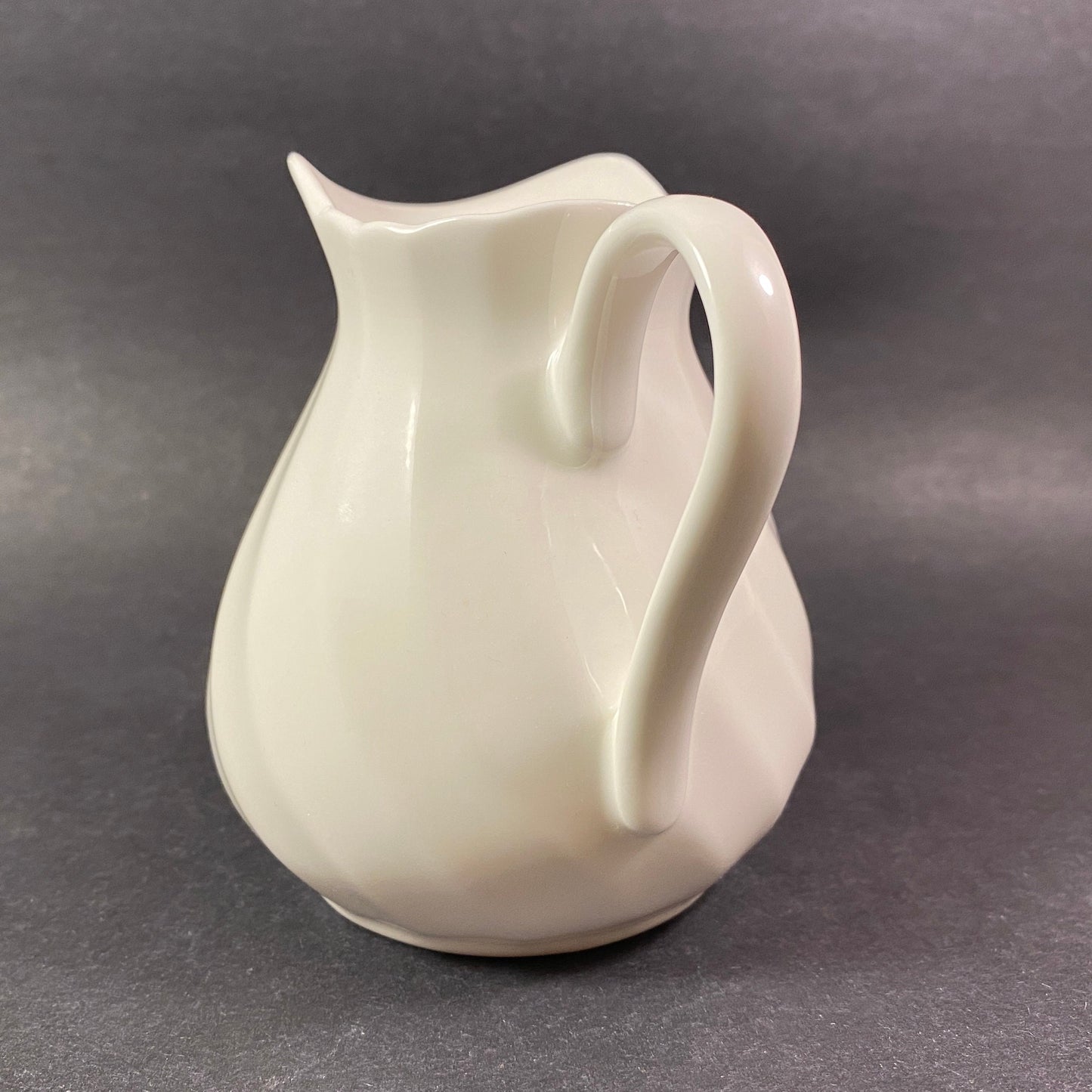 Vintage Wedgwood Candlelight Creamer  in white and swirl pattern