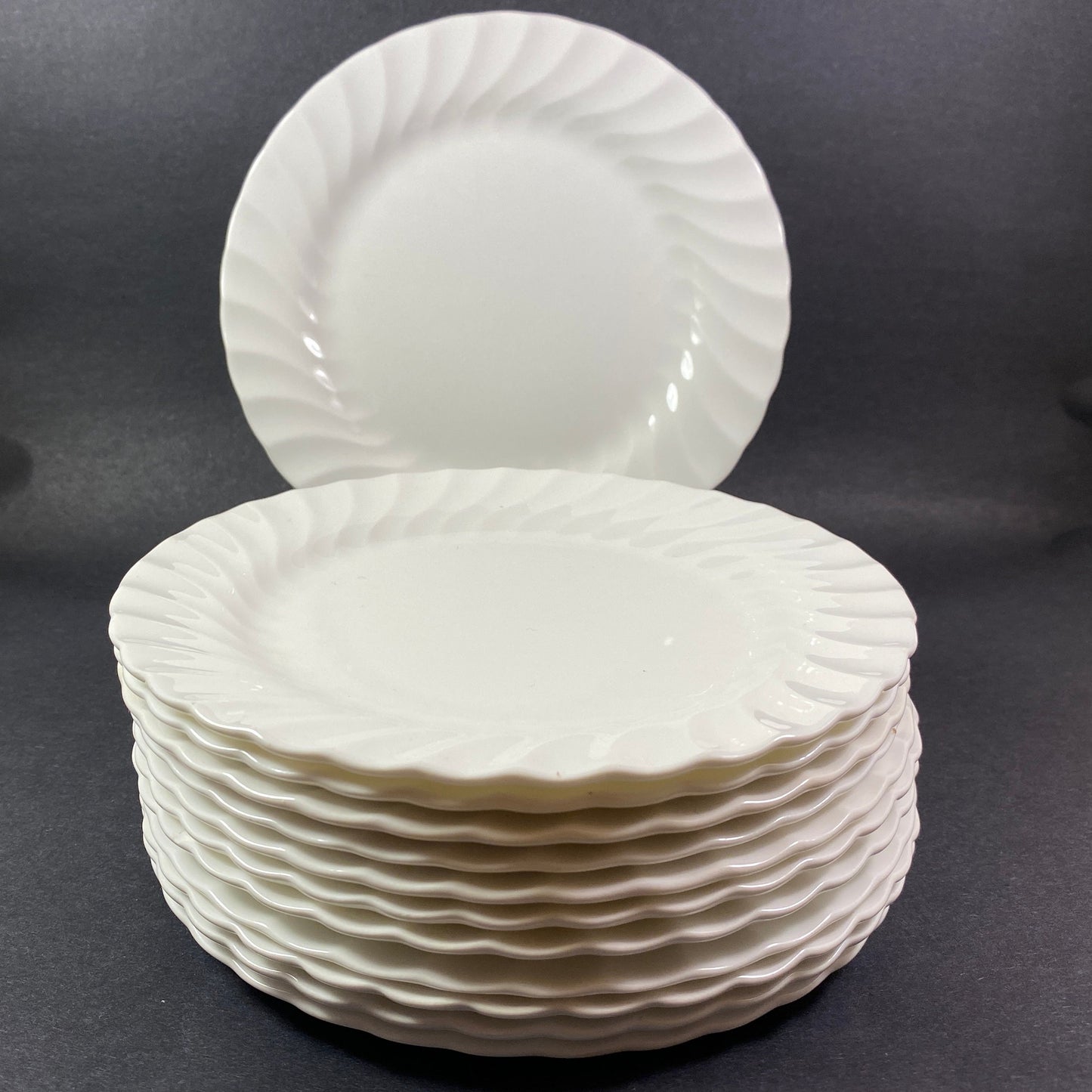 Set of 2 Wedgwood "Candlelight" 8 5/8" Salad swirl Plate , England