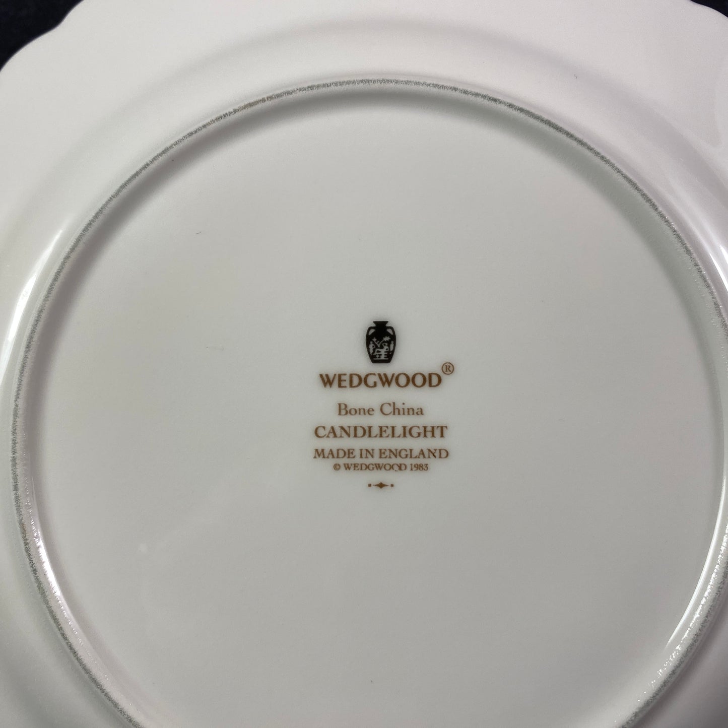 Set of 2 Wedgwood "Candlelight" 8 5/8" Salad swirl Plate , England