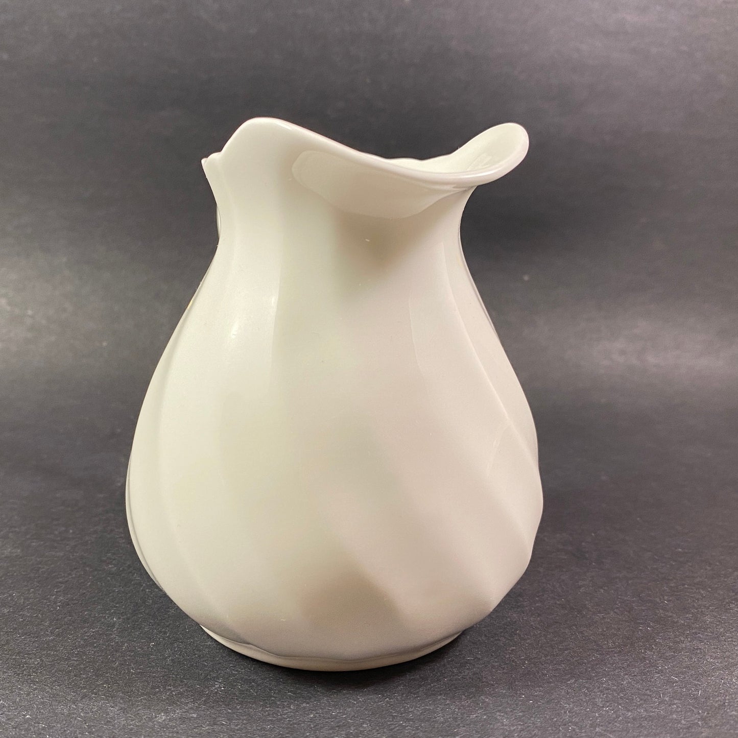 Vintage Wedgwood Candlelight Creamer  in white and swirl pattern