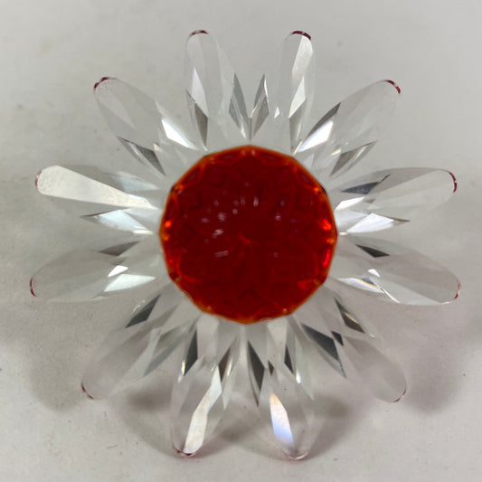 RARE !! Swarovski crystal Red Daisy figurine with original box