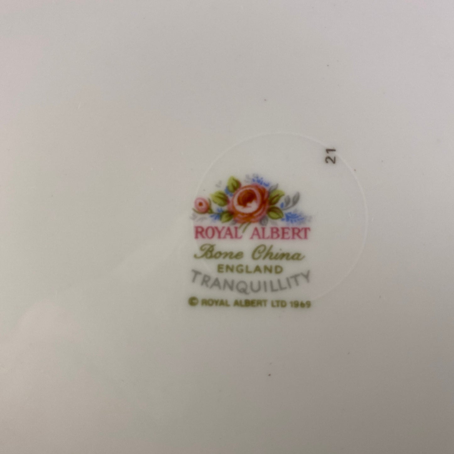 Vintage Royal Albert Tranquility Design Salad plate 8 1/4"