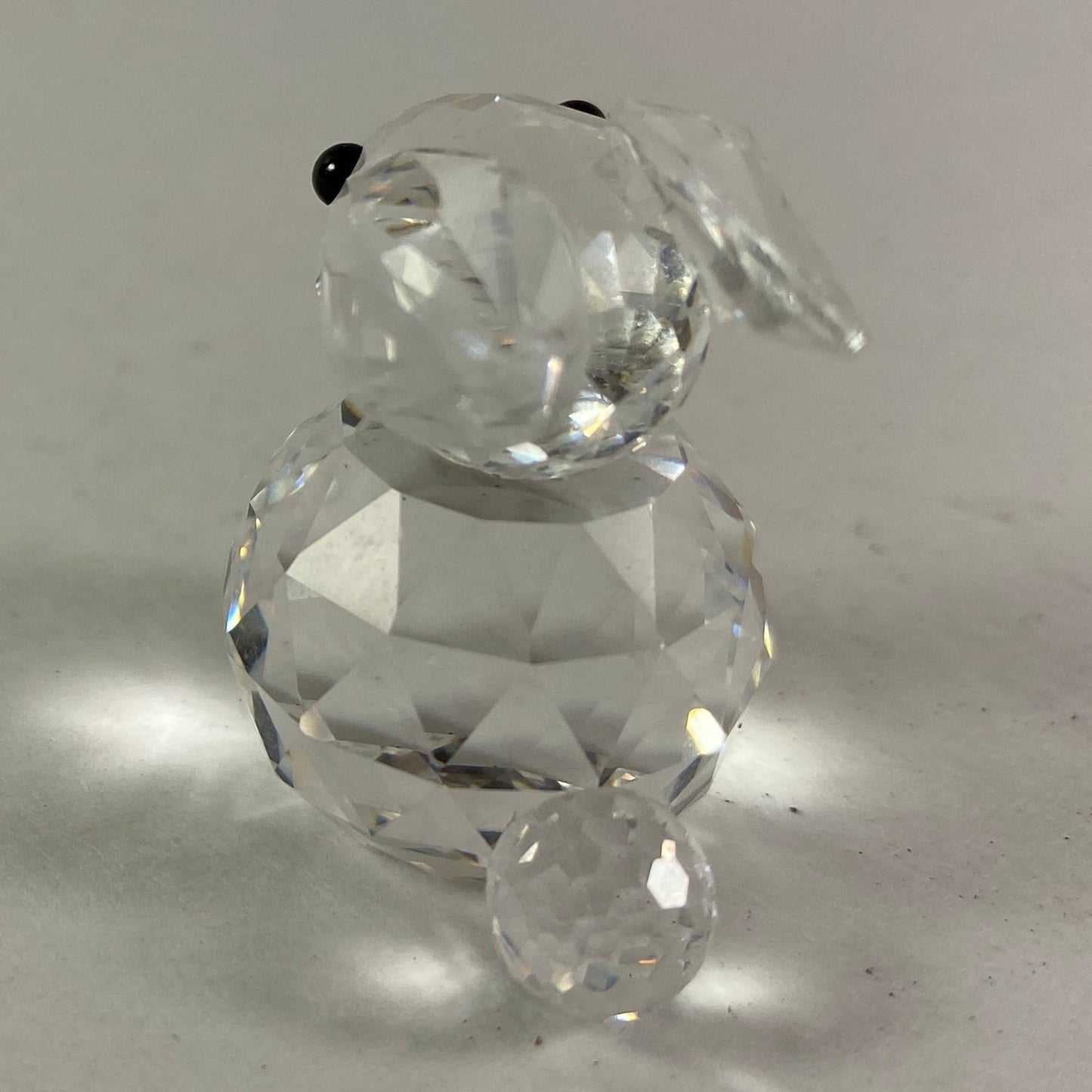 Swarovski Crystal mini Figurine Rabbit / Bunny Black Eyes – 3cms tall with Box & CoA