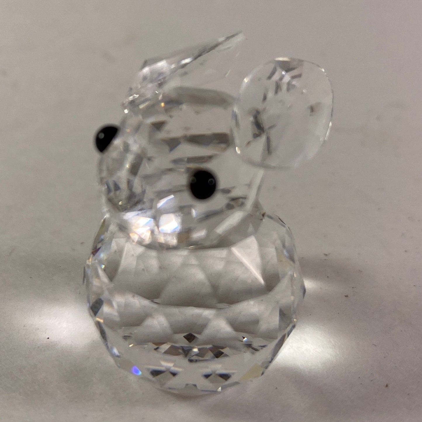 Swarovski Crystal mini Figurine Rabbit / Bunny Black Eyes – 3cms tall