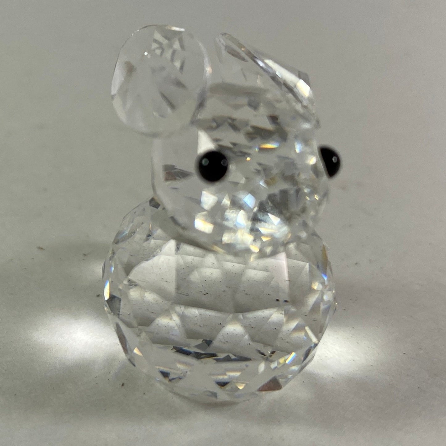 Swarovski Crystal mini Figurine Rabbit / Bunny Black Eyes – 3cms tall