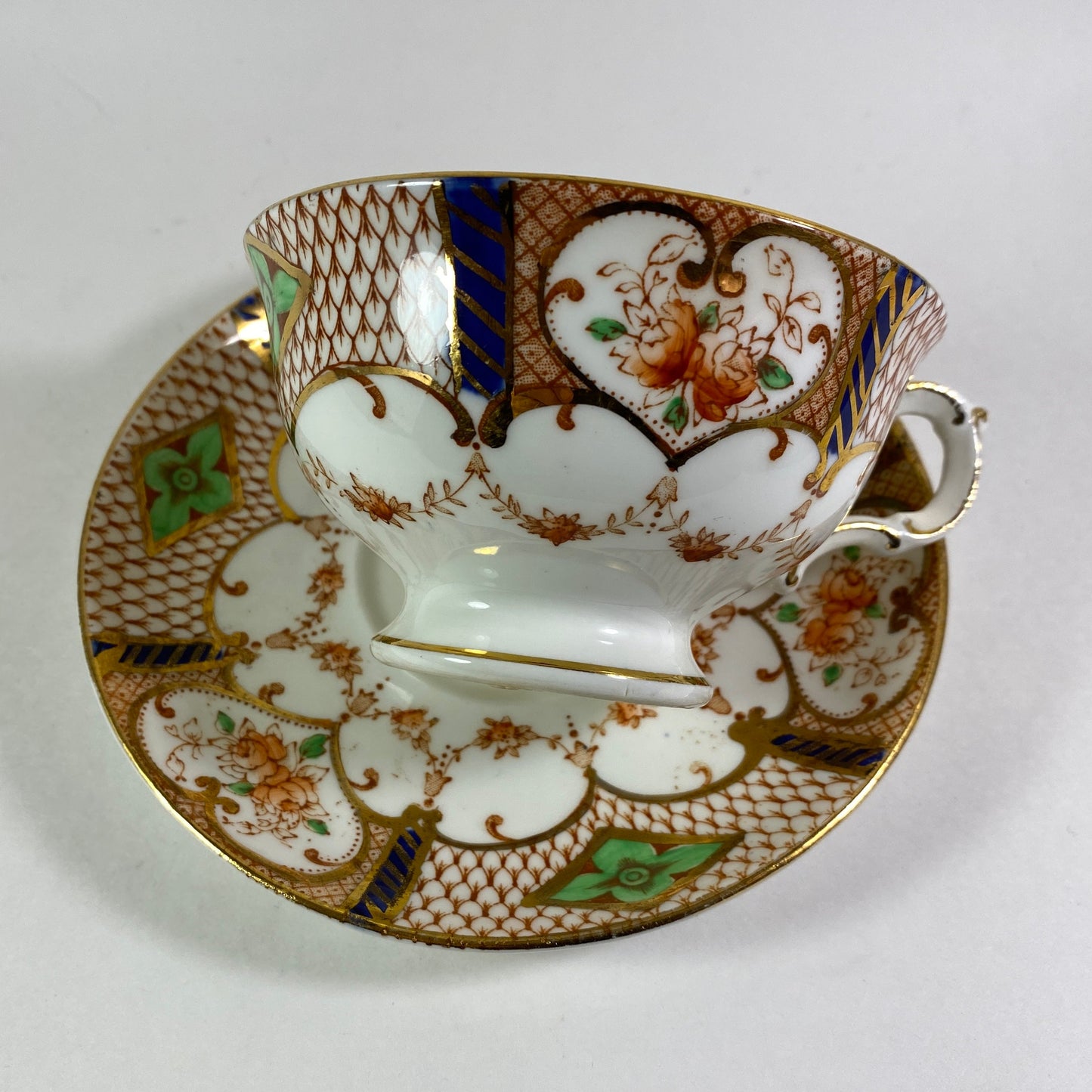 RARE !! Vintage Atlas Grimwades Imari design teacup and saucer