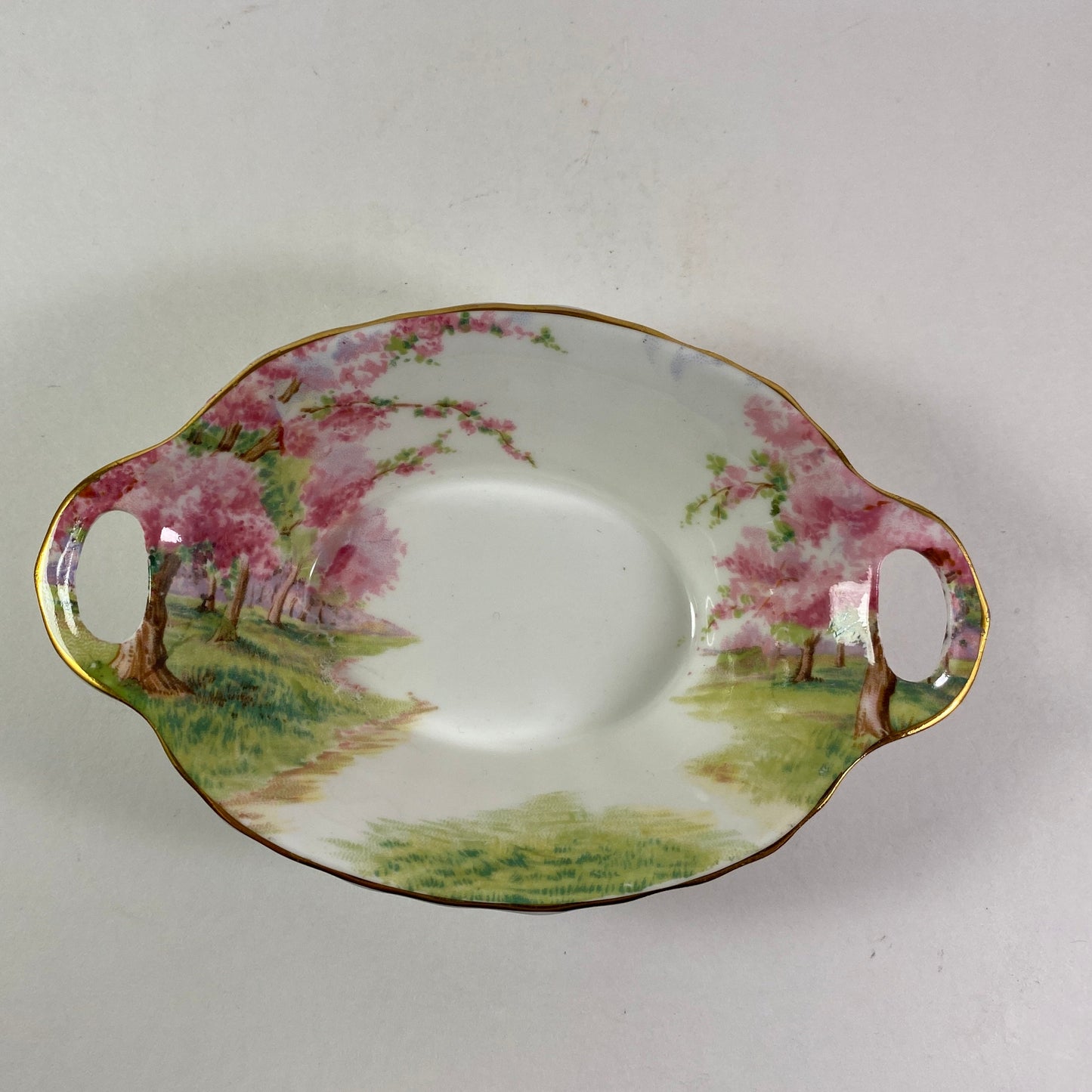 Royal Albert Blossom Time Small Oval Dish Sweetmeat Dish with handle