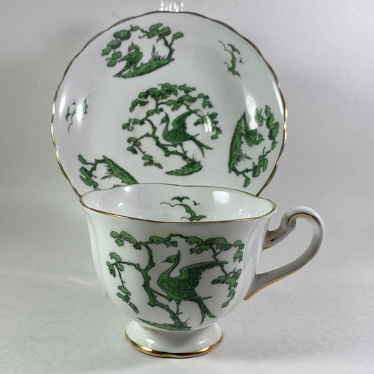 ROYAL CHELSEA, Evergreen, Teacup, and saucer, mint condition, Pattern #4930-A