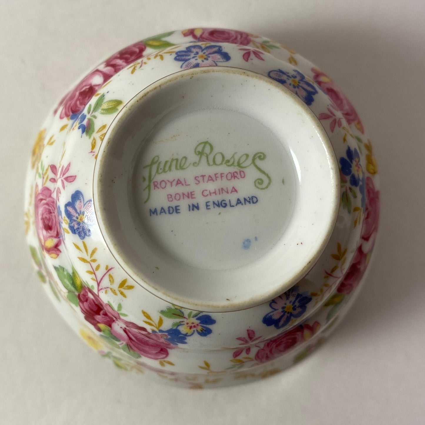 Vintage Royal Stafford June Roses design Sugar bowl