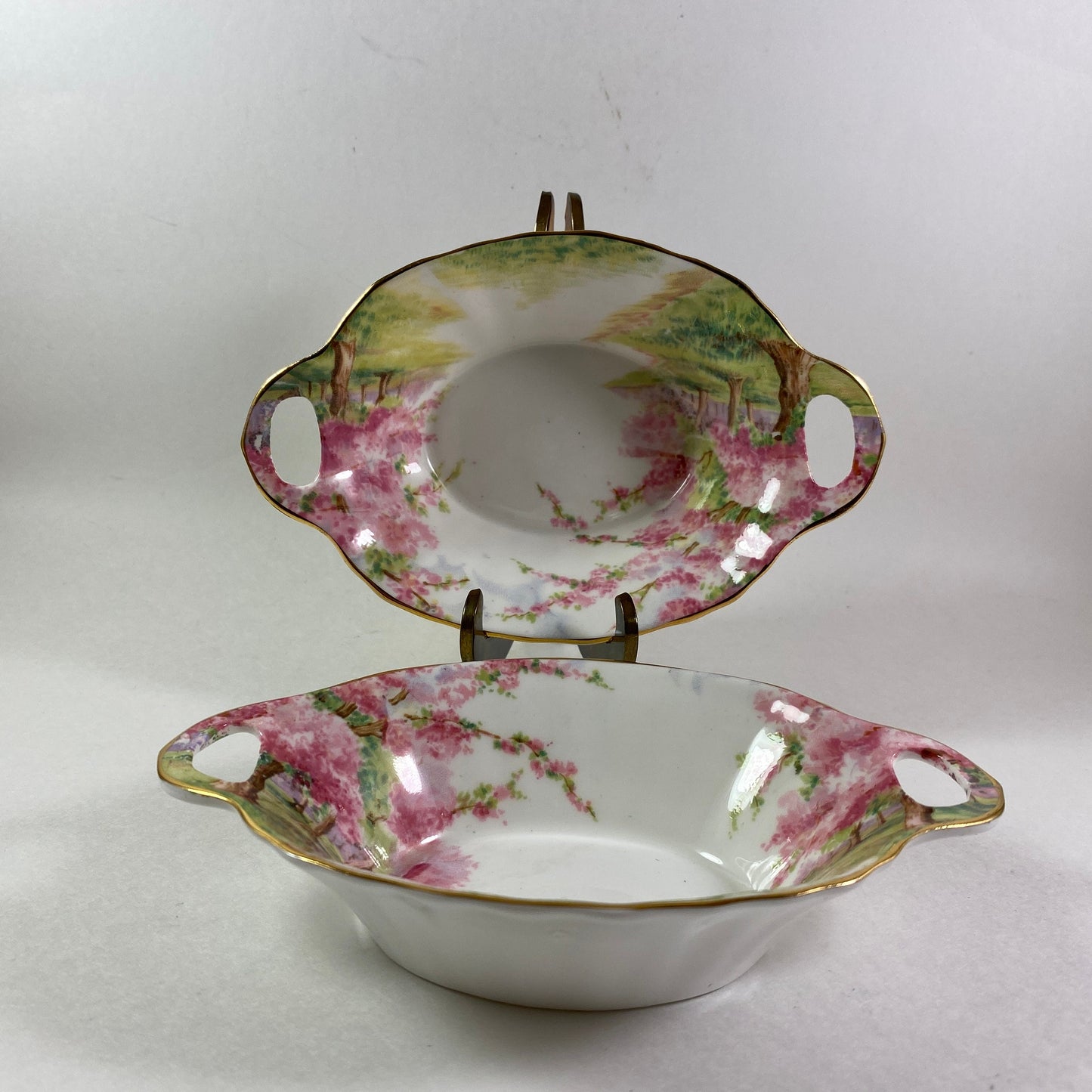 Royal Albert Blossom Time Small Oval Dish Sweetmeat Dish with handle