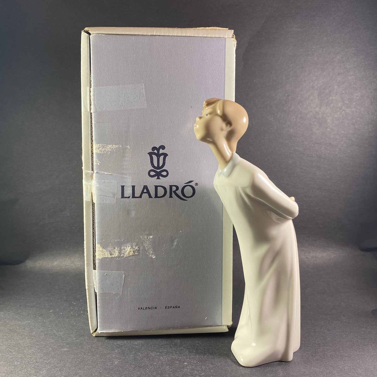 Lladro Figurine "Boy Blowing" # 4869 with Original box