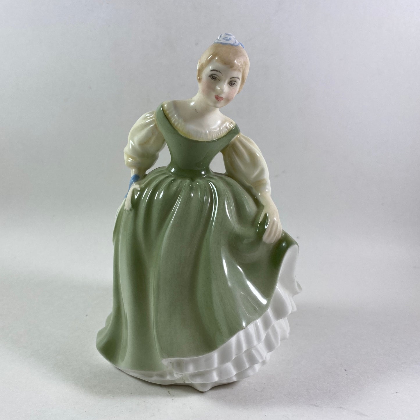 1966 Royal Doulton England Bone China Figurine HN 2211 FAIR MAIDEN Green