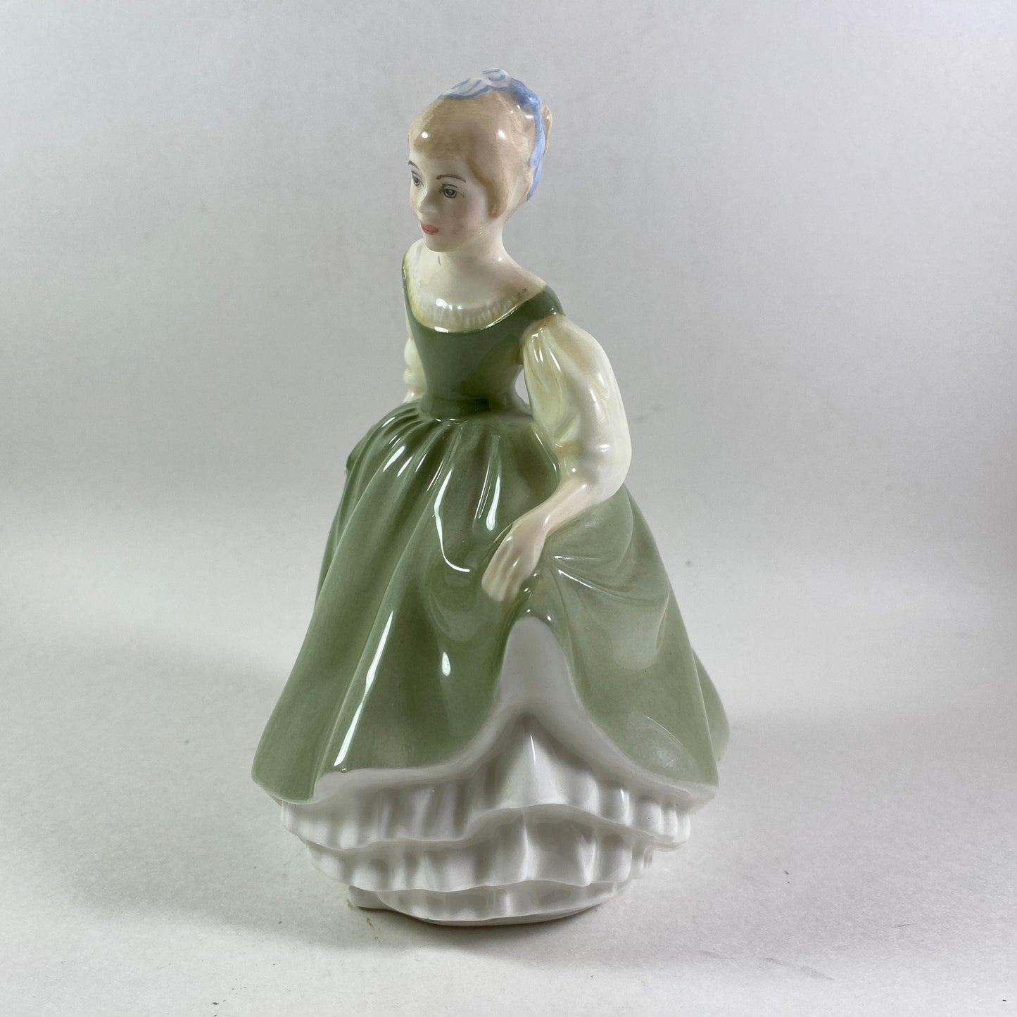 1966 Royal Doulton England Bone China Figurine HN 2211 FAIR MAIDEN Green