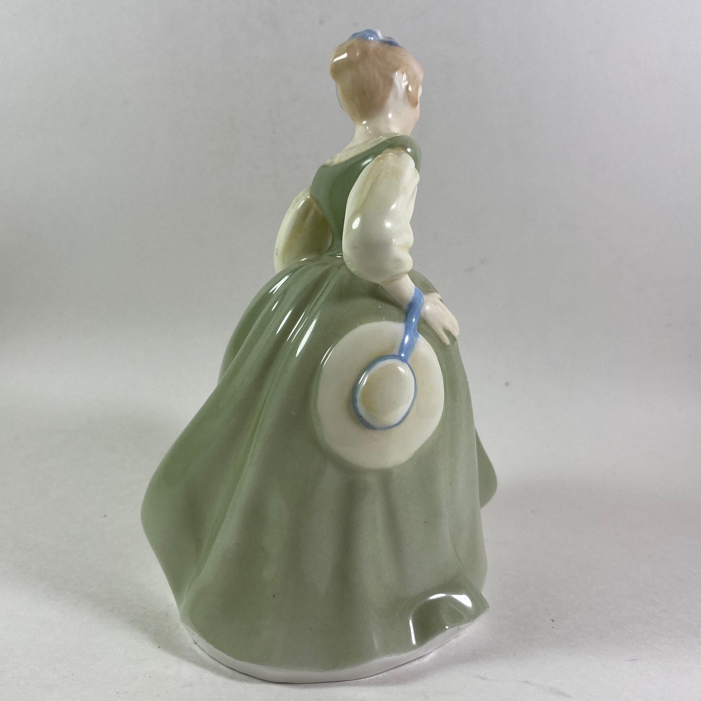 1966 Royal Doulton England Bone China Figurine HN 2211 FAIR MAIDEN Green