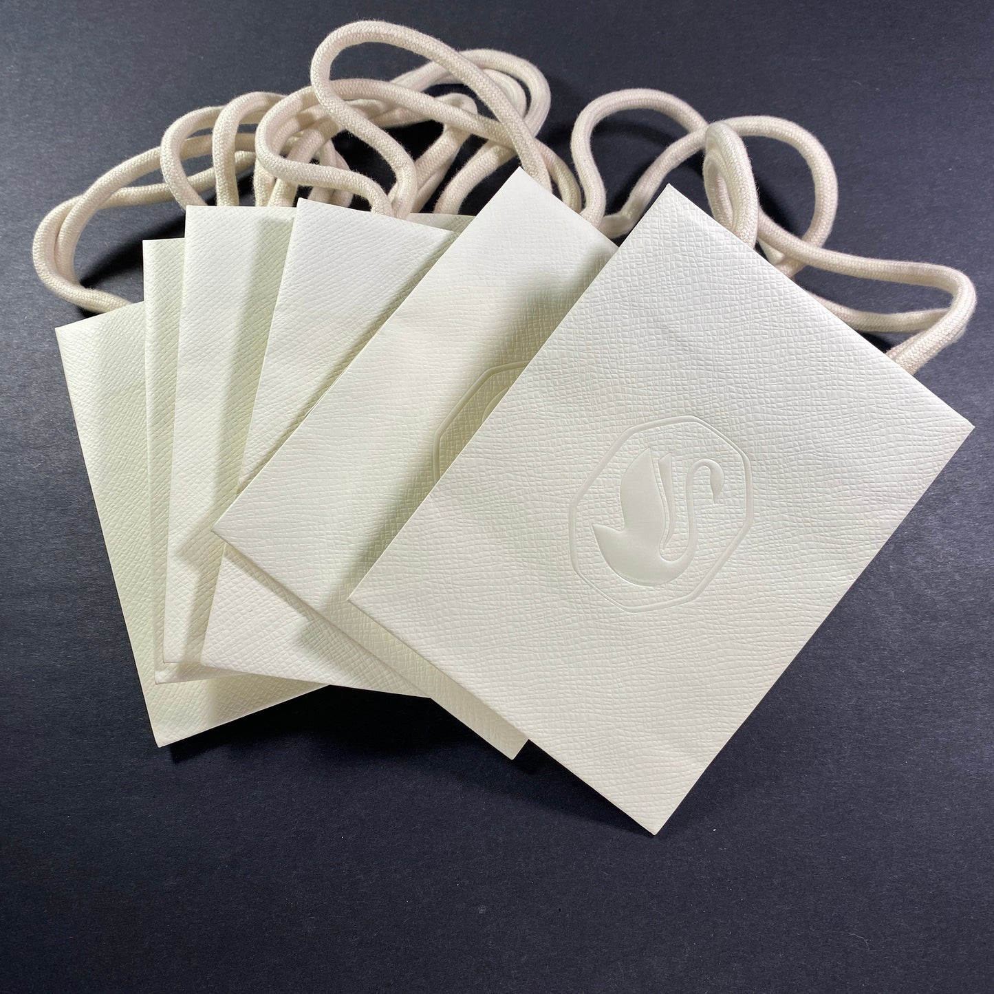 Swarovski Gift Bags, Set of 6, Mini Paper Totes 6.25” x 4.75” x 3.5”
