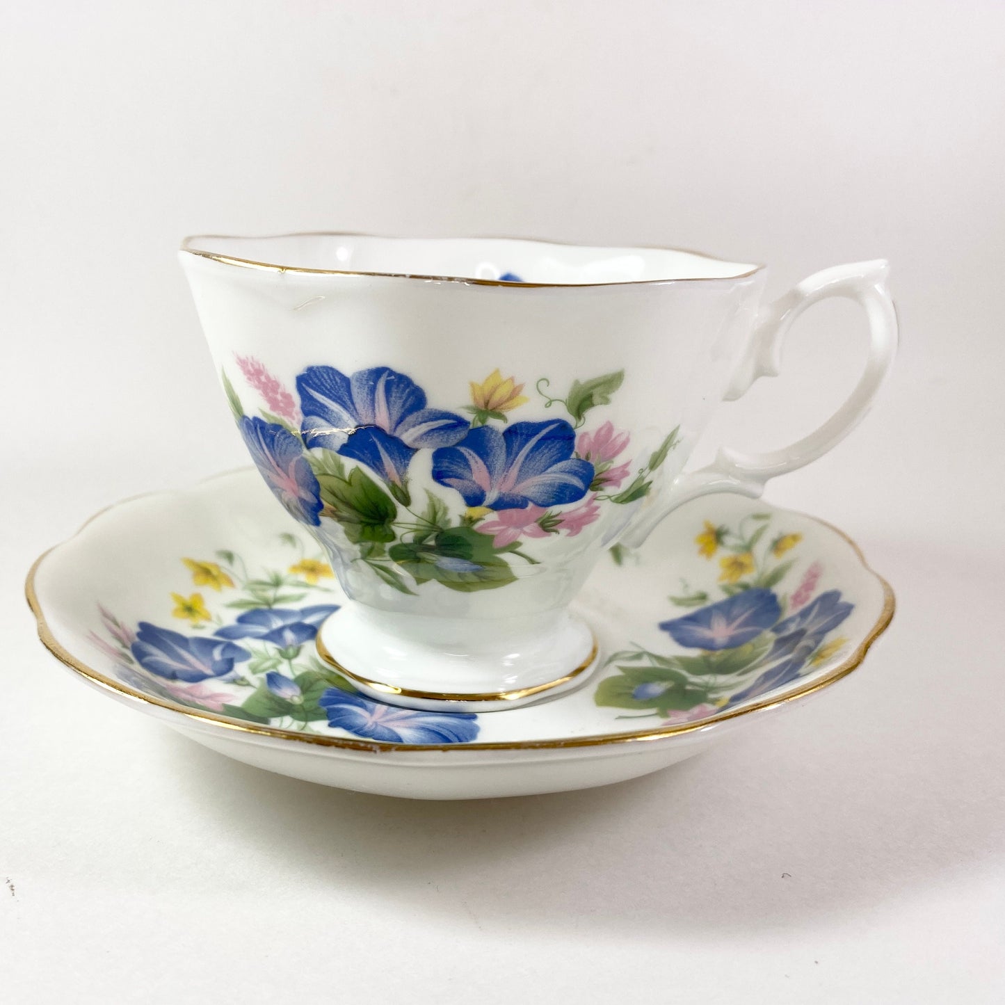 Stunning Royal Albert Petunias & floral teacup and saucer