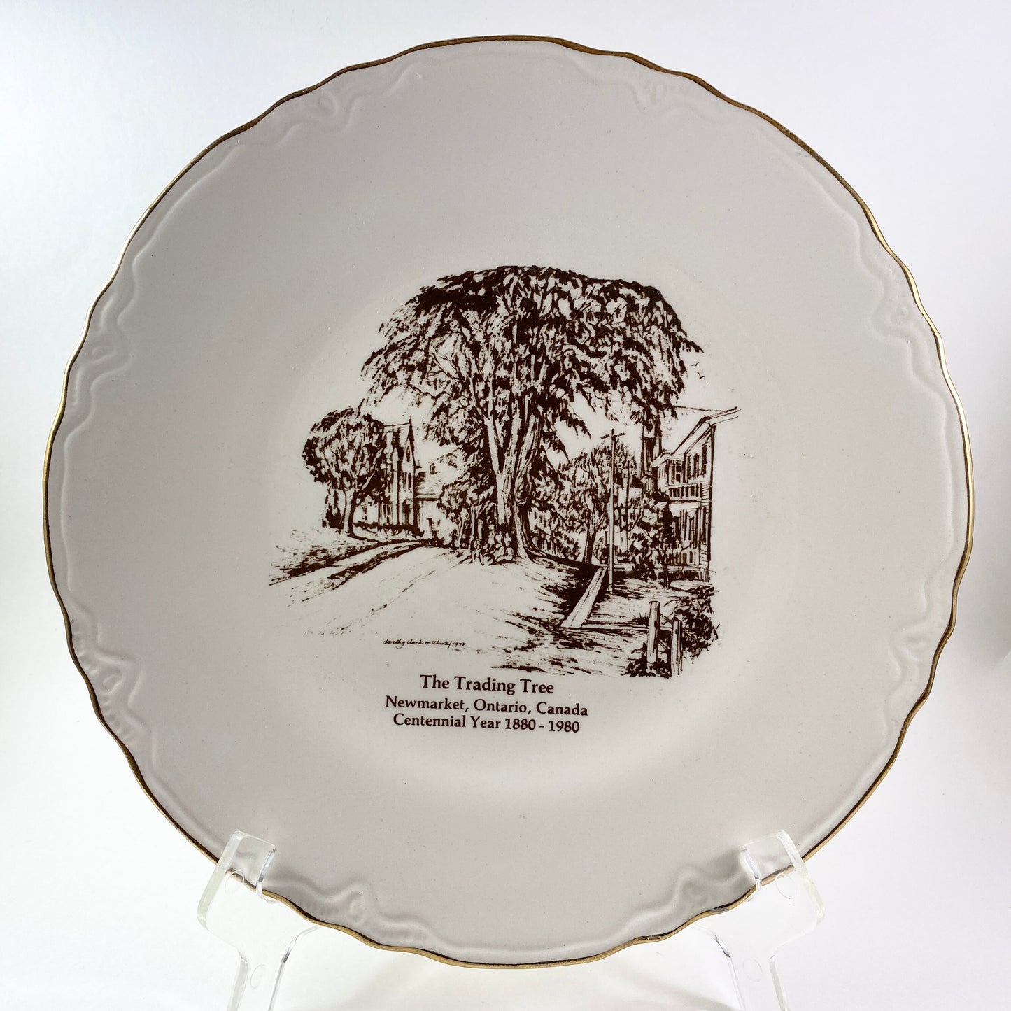 Limited Edition trading tree New Market Ontario collector's plate