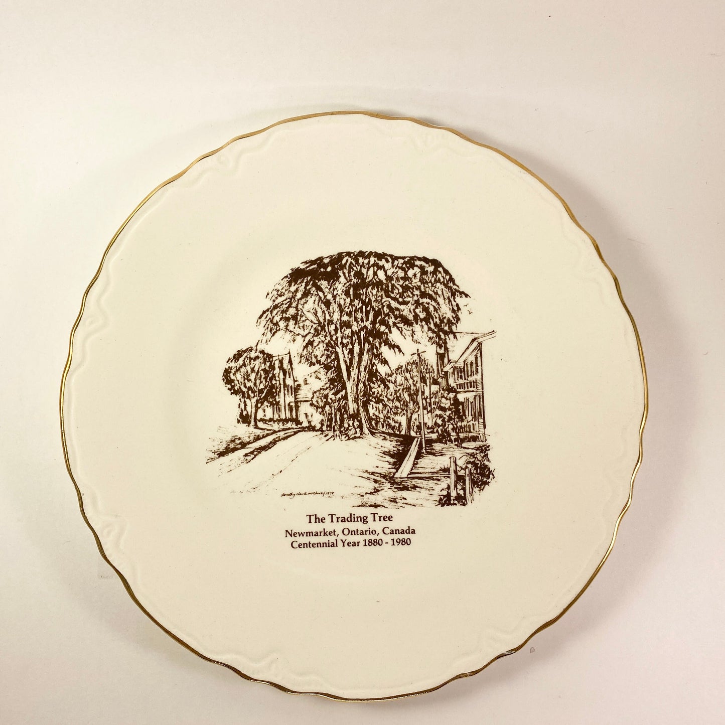 Limited Edition trading tree New Market Ontario collector's plate