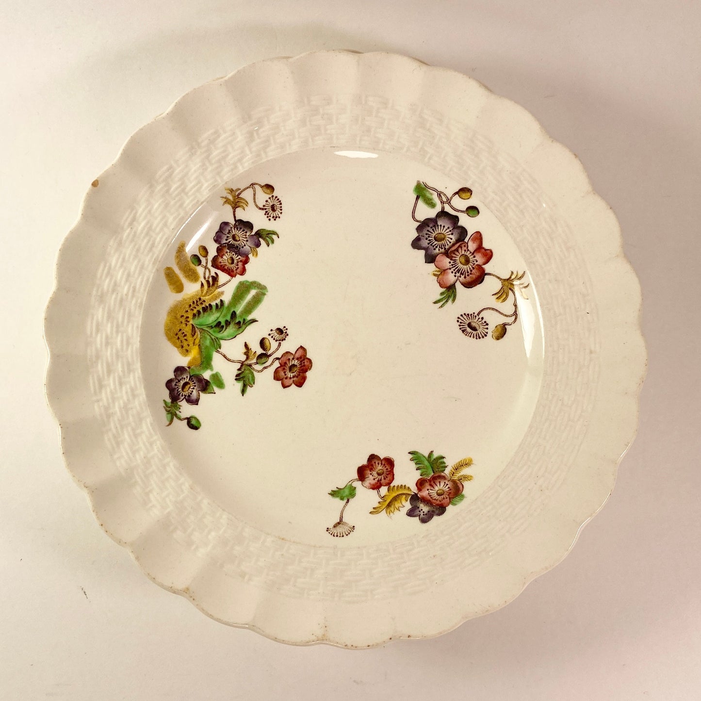 Spode Copeland  Wicker Lane 6-1/2" Bread set of 5 side Plates Basket Weave #2