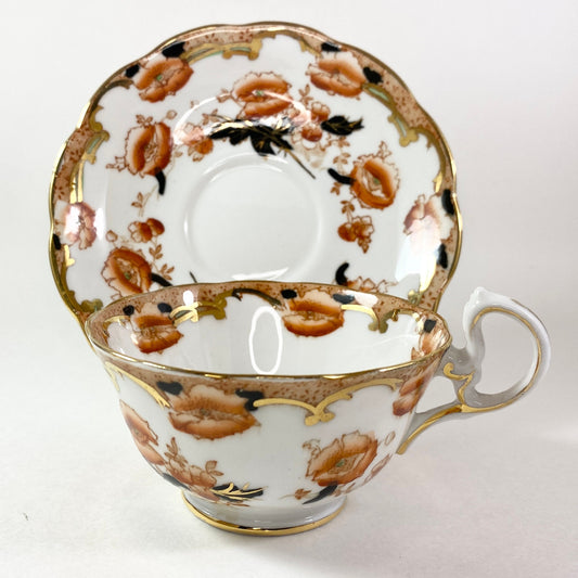 RARE!!! ROYAL ALBERT tea cup and saucer pattern Imari teacup England 1940s