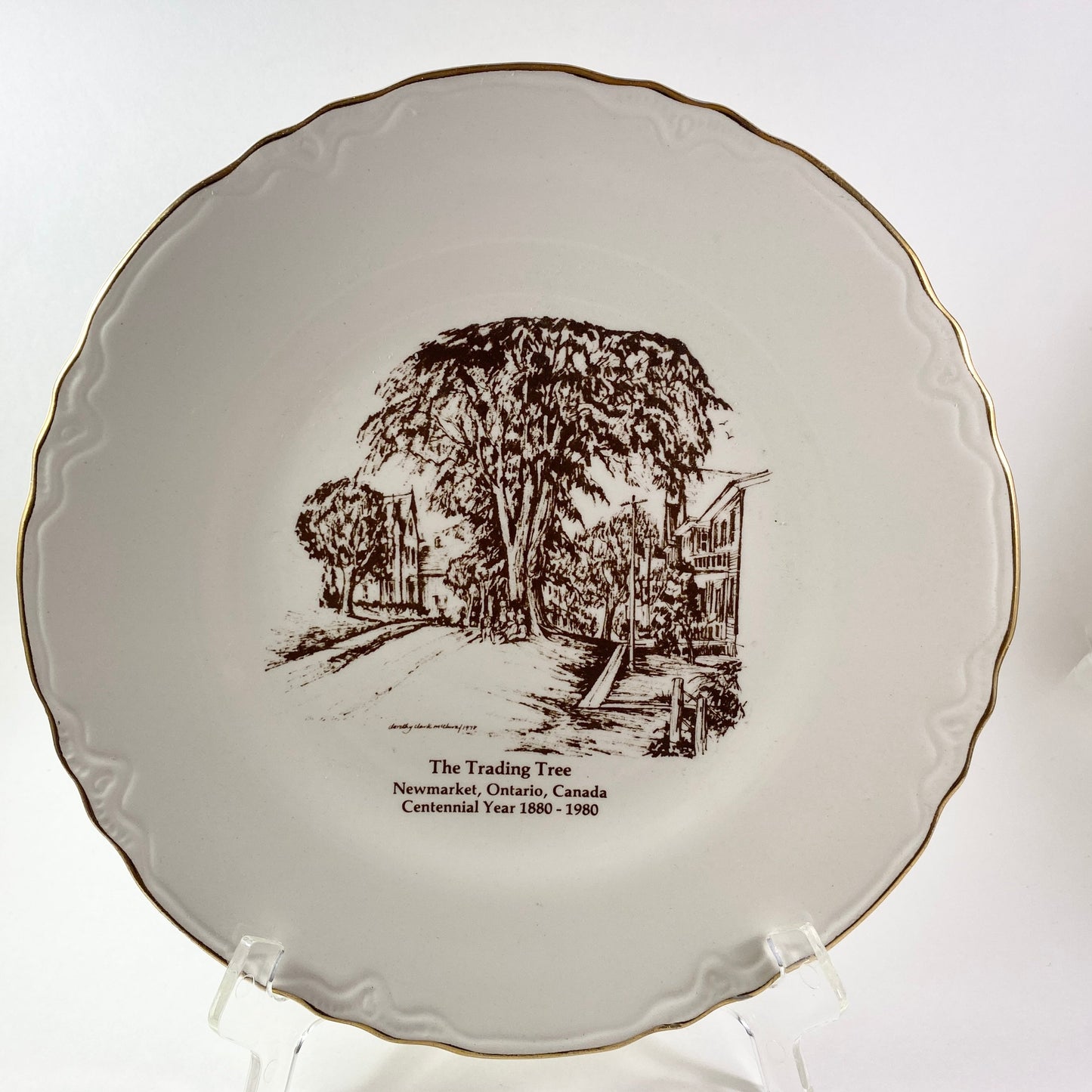 Limited Edition trading tree New Market Ontario collector's plate