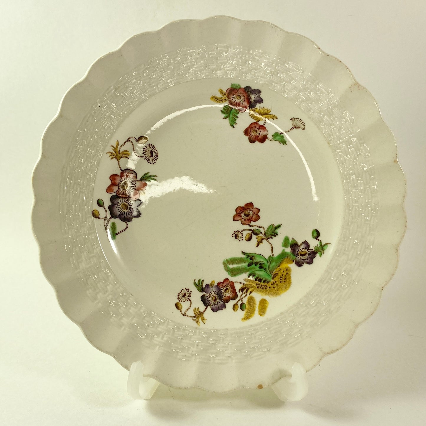 Spode Copeland  Wicker Lane 6-1/2" Bread set of 5 side Plates Basket Weave #2