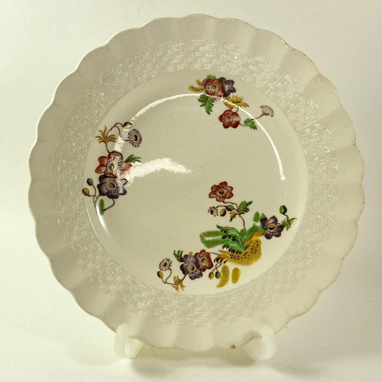 Spode Copeland  Wicker Lane 6-1/2" Bread set of 5 side Plates Basket Weave #2