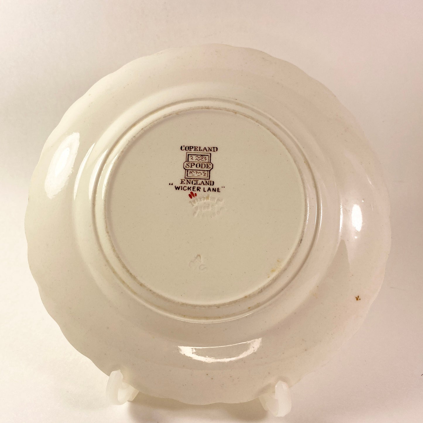 Spode Copeland  Wicker Lane 6-1/2" Bread set of 5 side Plates Basket Weave #2