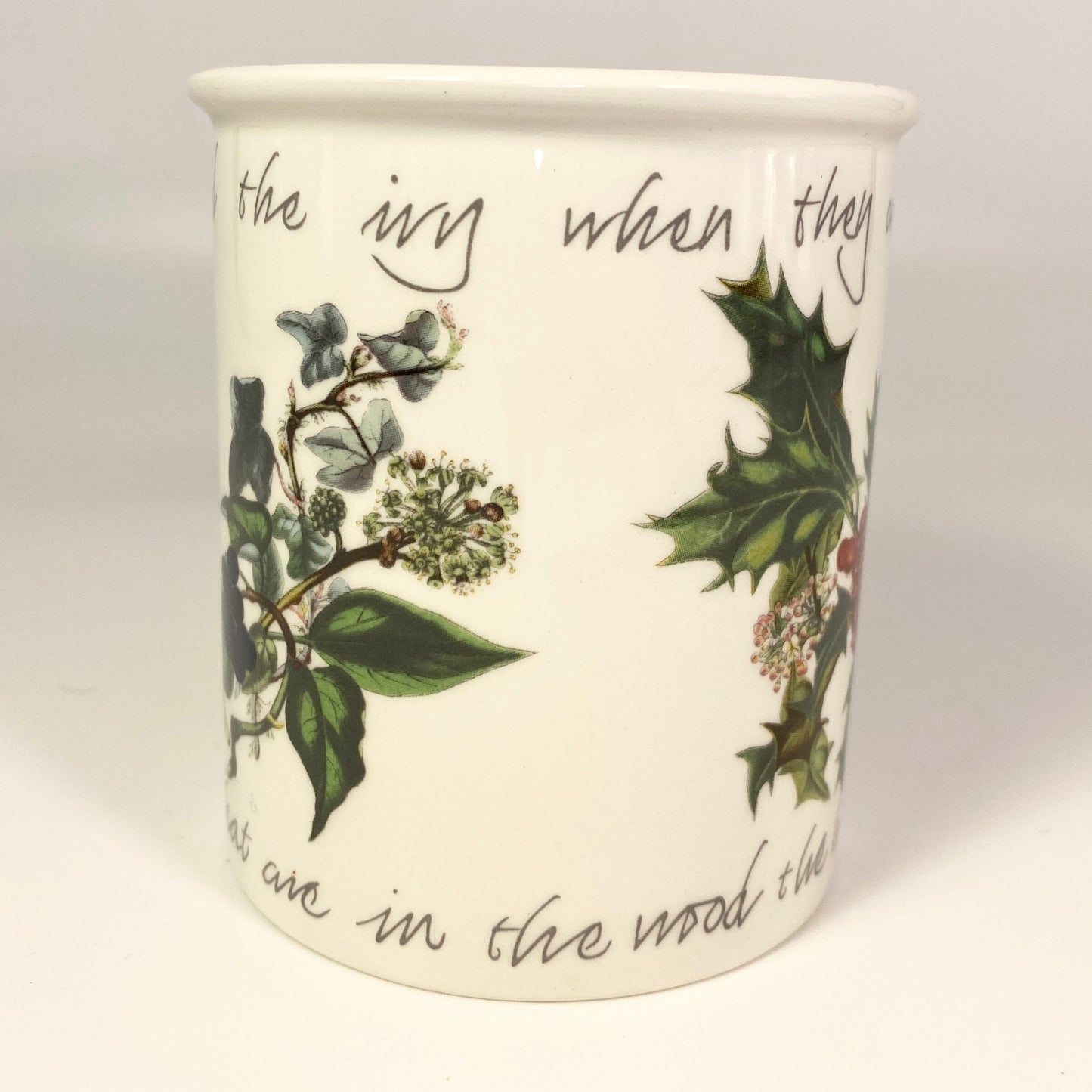 Portmeirion The Holly and The Ivy Breakfast Coffee Tea Mug - Made in Britain