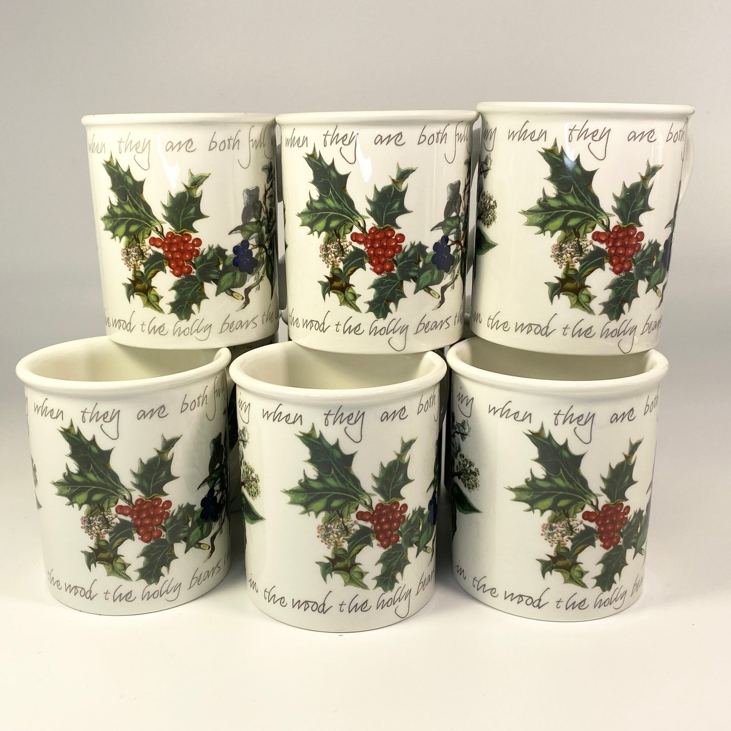 Portmeirion The Holly and The Ivy Breakfast Coffee Tea Mug - Made in Britain