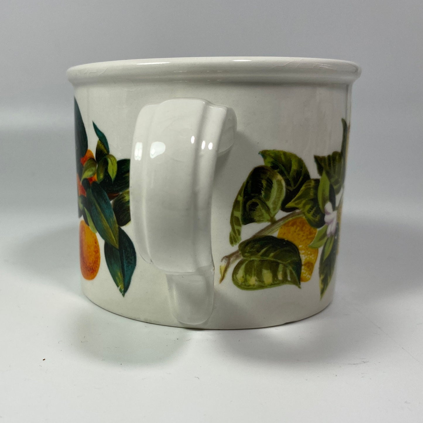 RARE !! Portmerion Cymru Tea Coffee Cups Mugs Fruits design Oranges & lemons