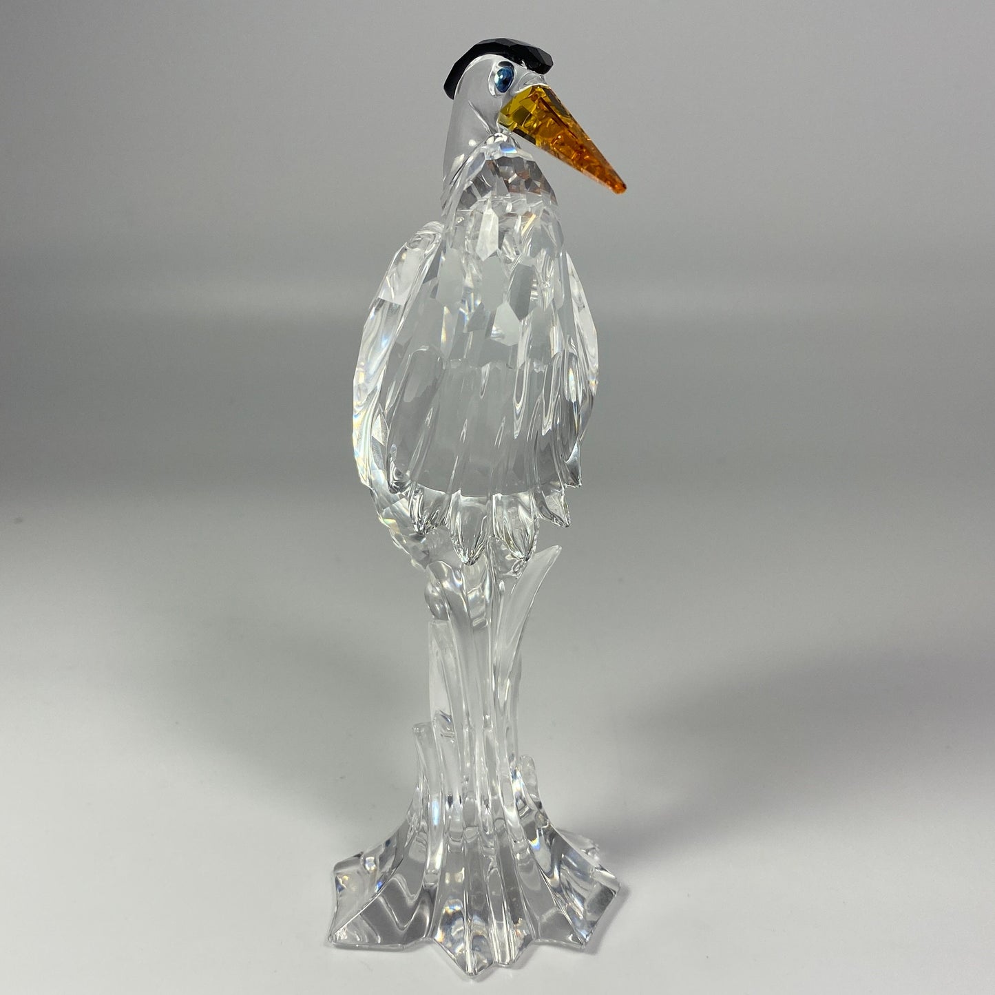 Swarovski 221627 Grey Heron Crystal large Figurine w/original Box CoA