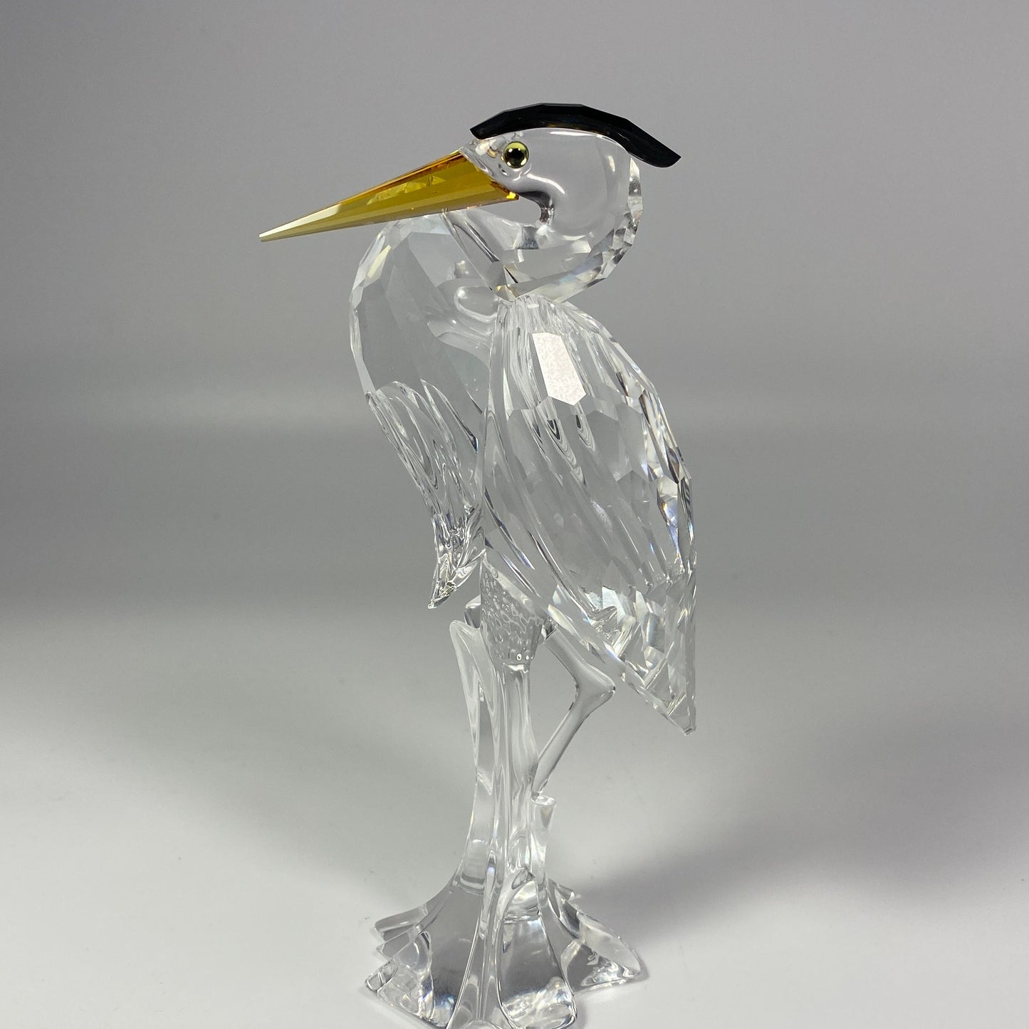 Swarovski 221627 Grey Heron Crystal large Figurine w/original Box CoA