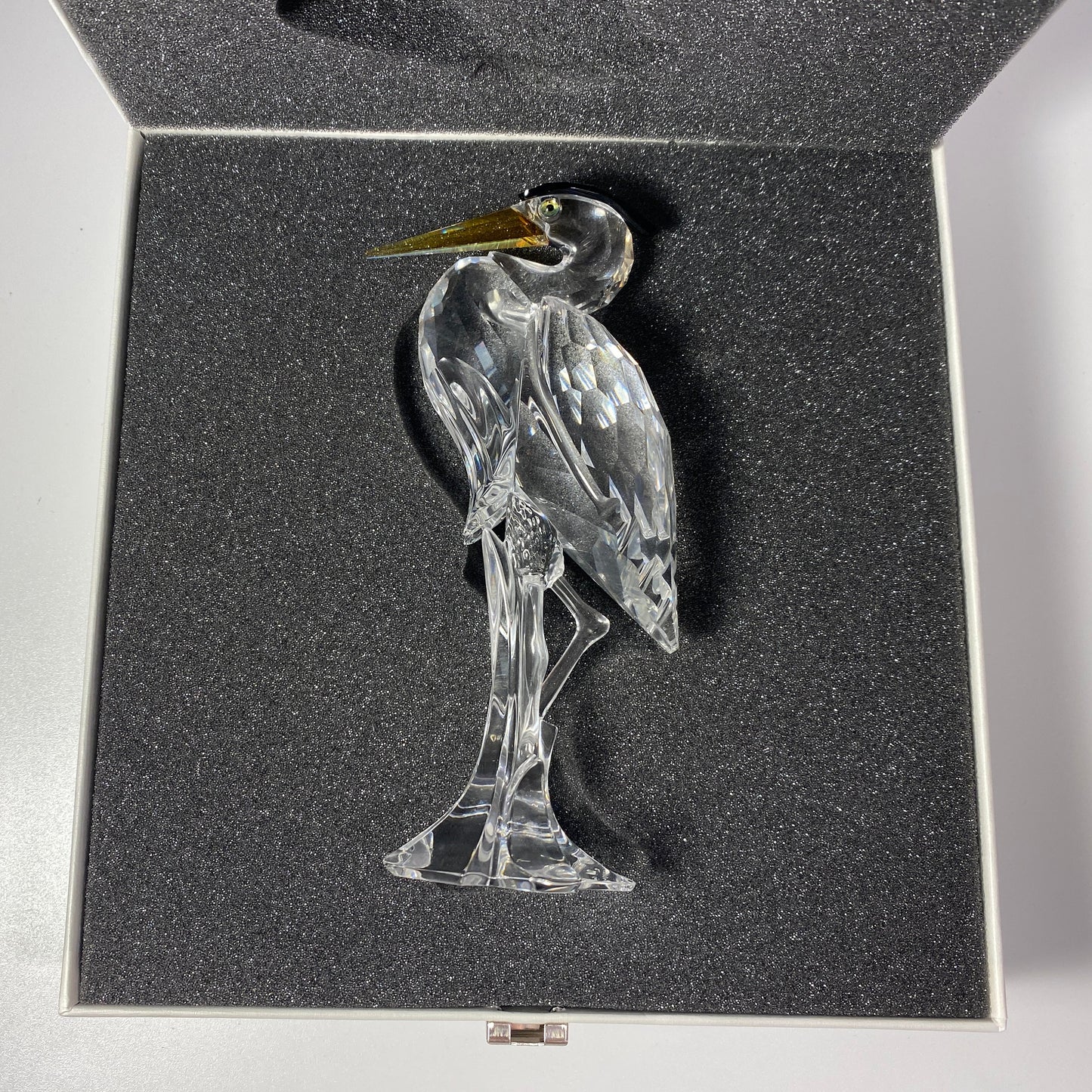 Swarovski 221627 Grey Heron Crystal large Figurine w/original Box CoA