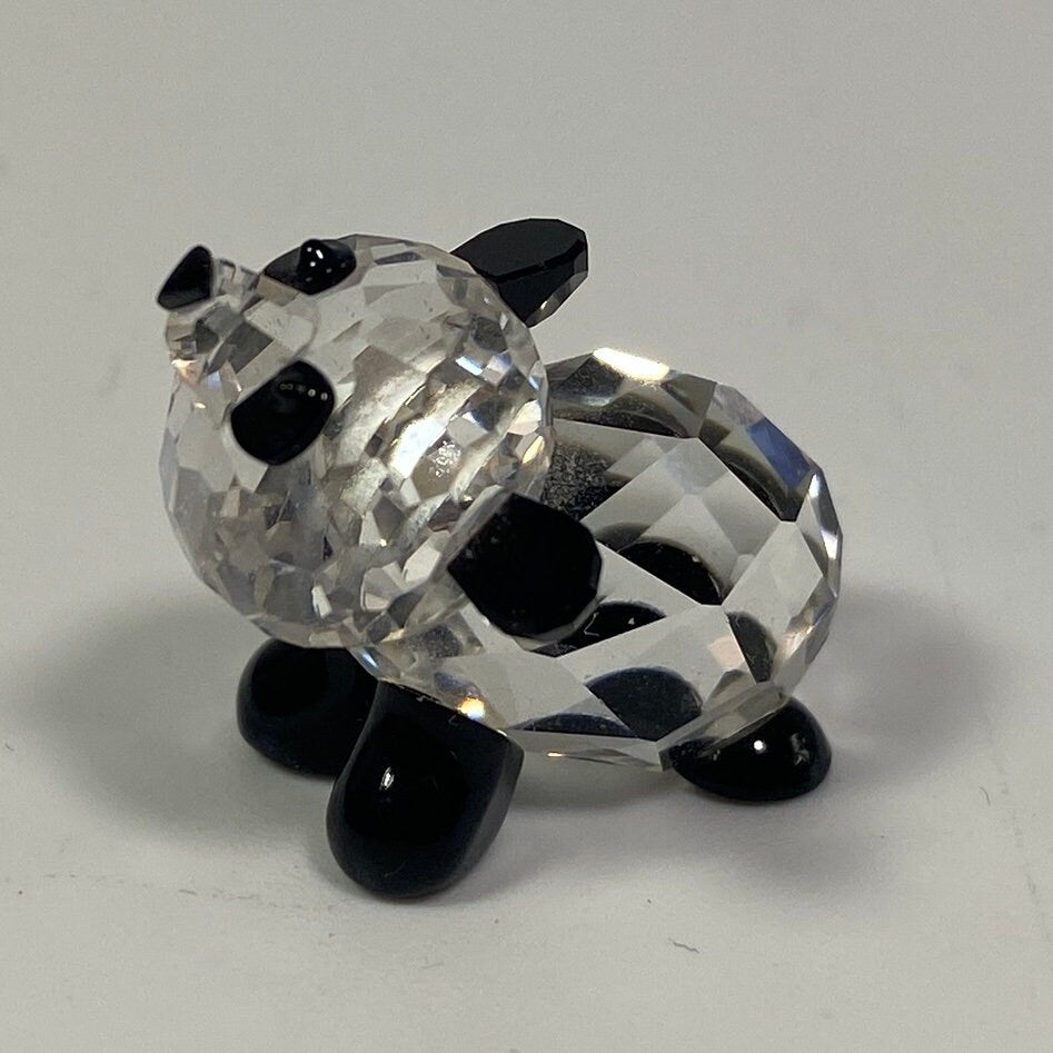 RARE !! Swarovski "Tiny" "Mini" Crystal Baby Panda Bear Tiny Mini  with original box