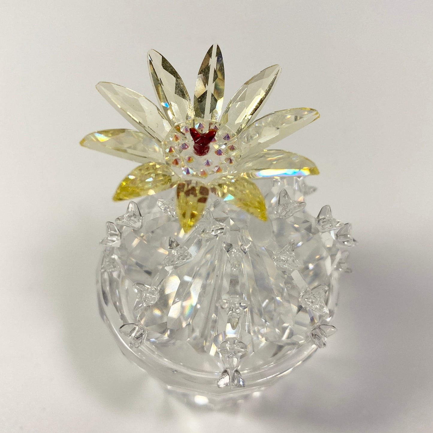 Retired Swarovski Crystal Flowering Cactus Figurine 291549 7484 NR000001 MIB