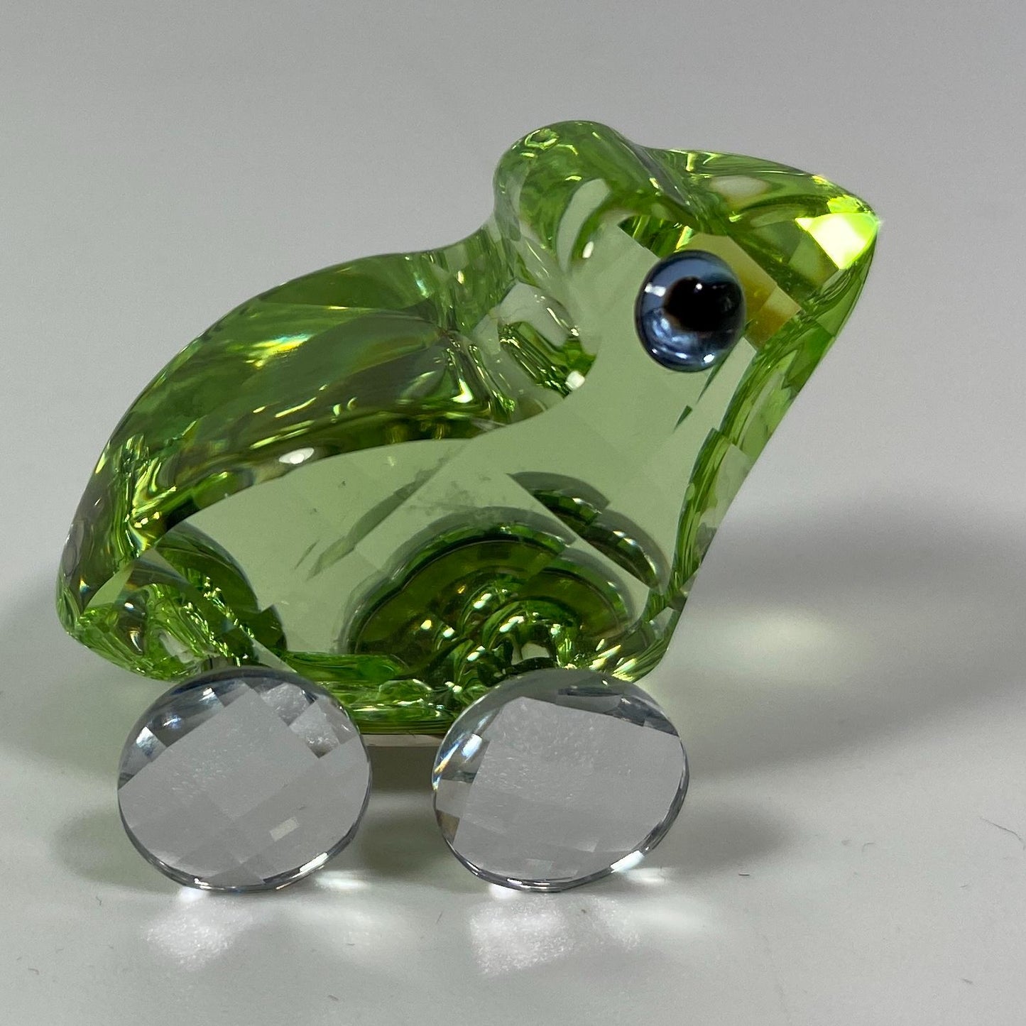 RARE !!! Swarovski Crystal Fred the Frog Green Wheels 657108