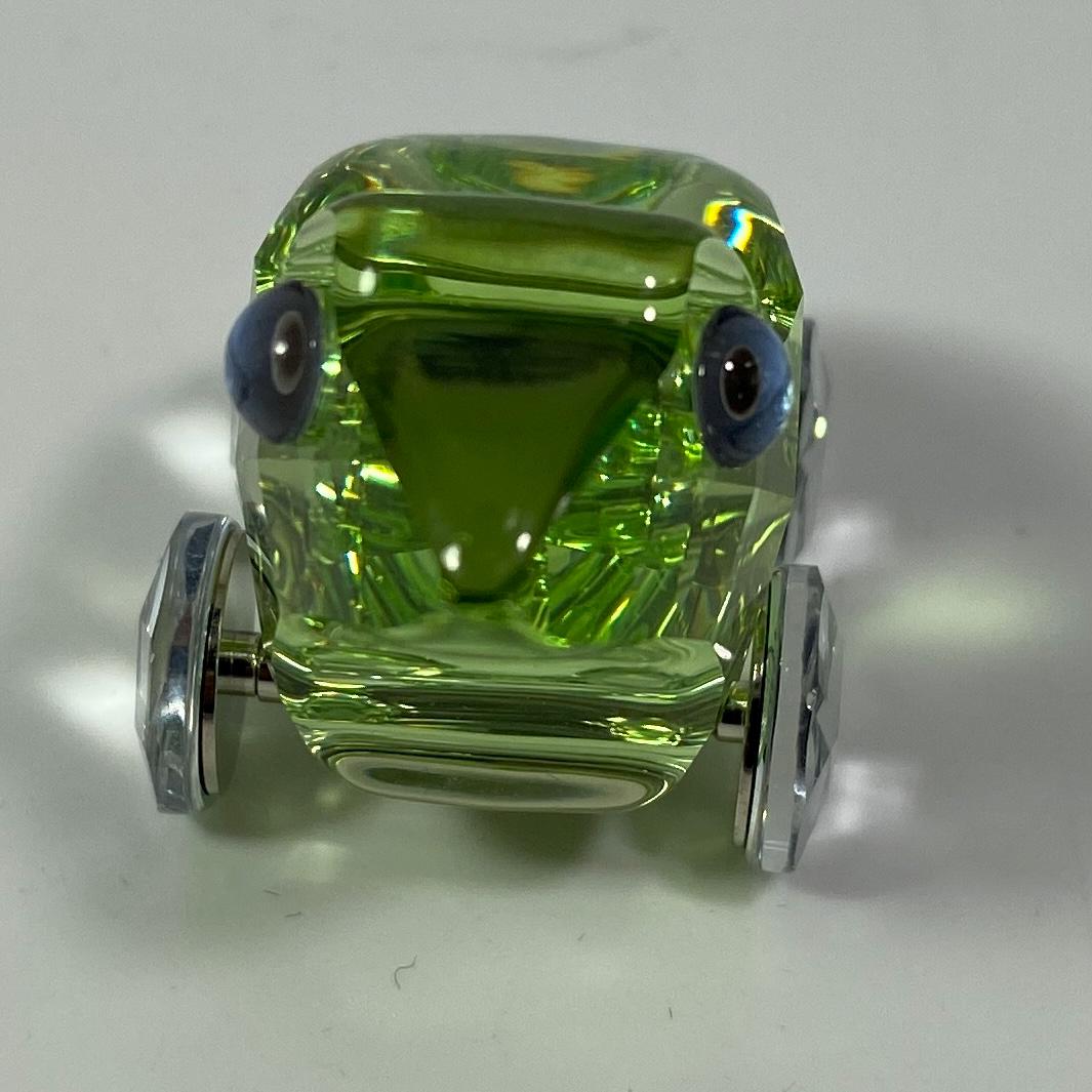 RARE !!! Swarovski Crystal Fred the Frog Green Wheels 657108