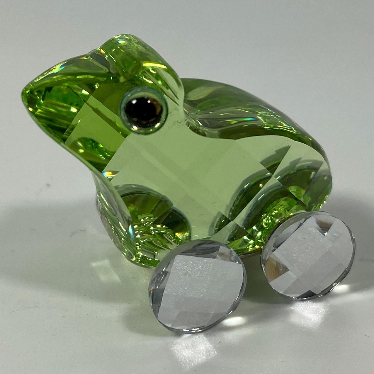 RARE !!! Swarovski Crystal Fred the Frog Green Wheels 657108