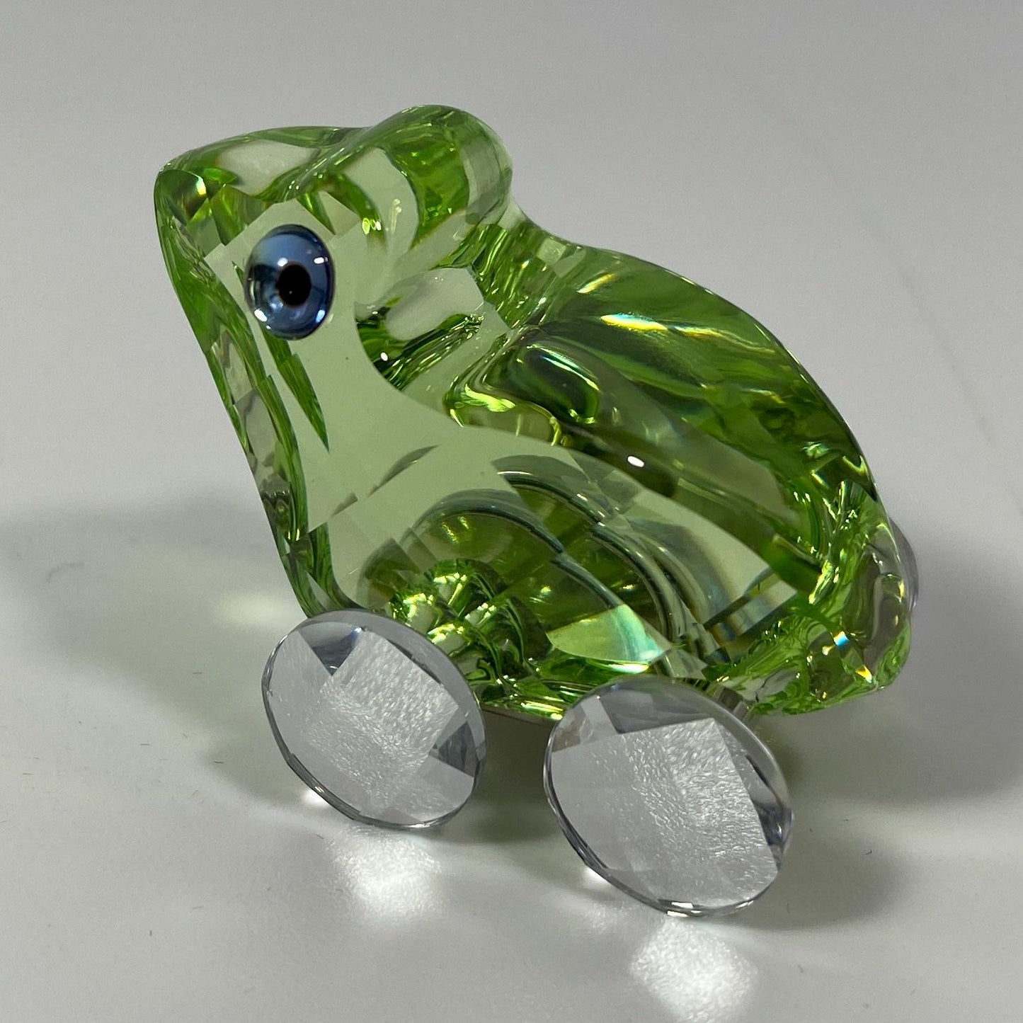 RARE !!! Swarovski Crystal Fred the Frog Green Wheels 657108