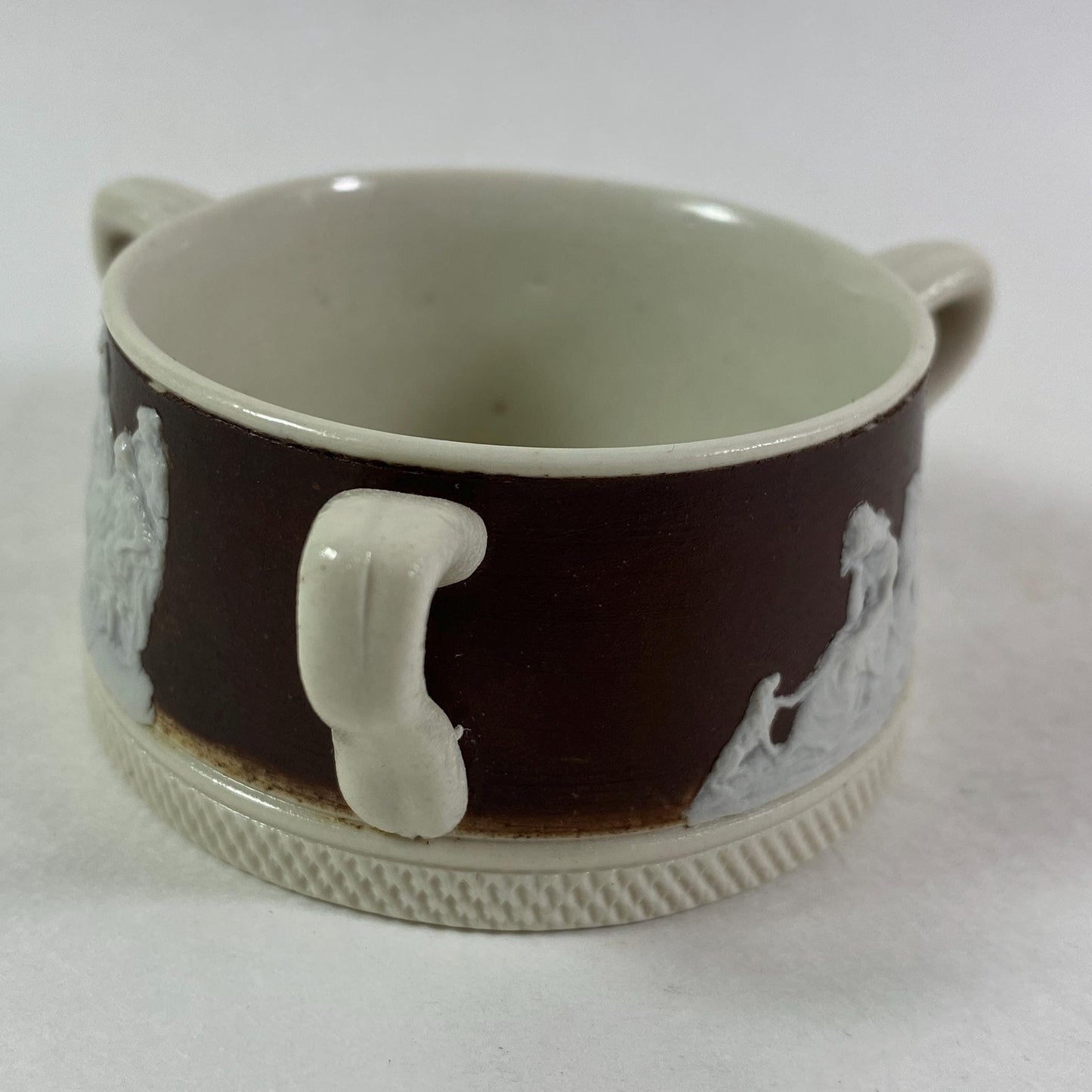 Antique Wedgwood brown unmarked salt sellers