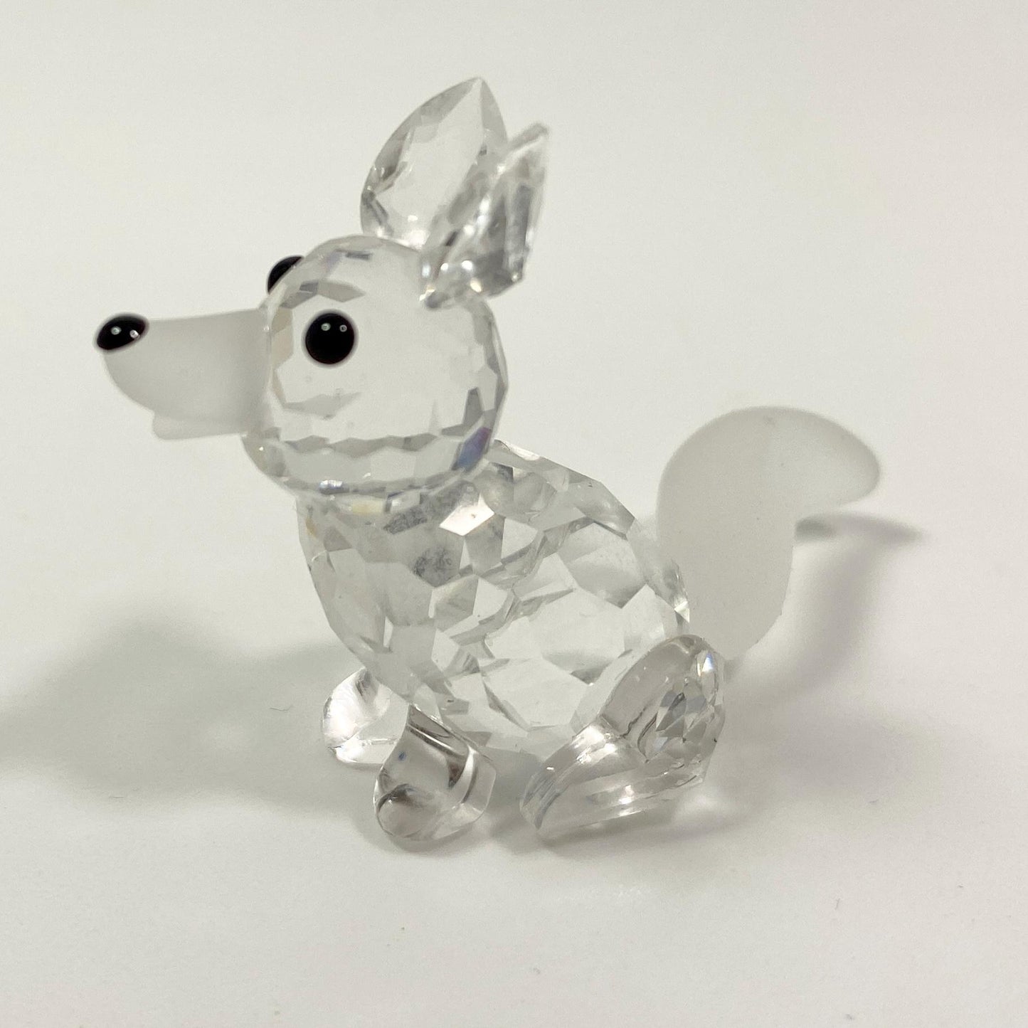 Swarovski Crystal 7677 045 000 Mini Sitting Fox Figurine 014955 In Box With Cert